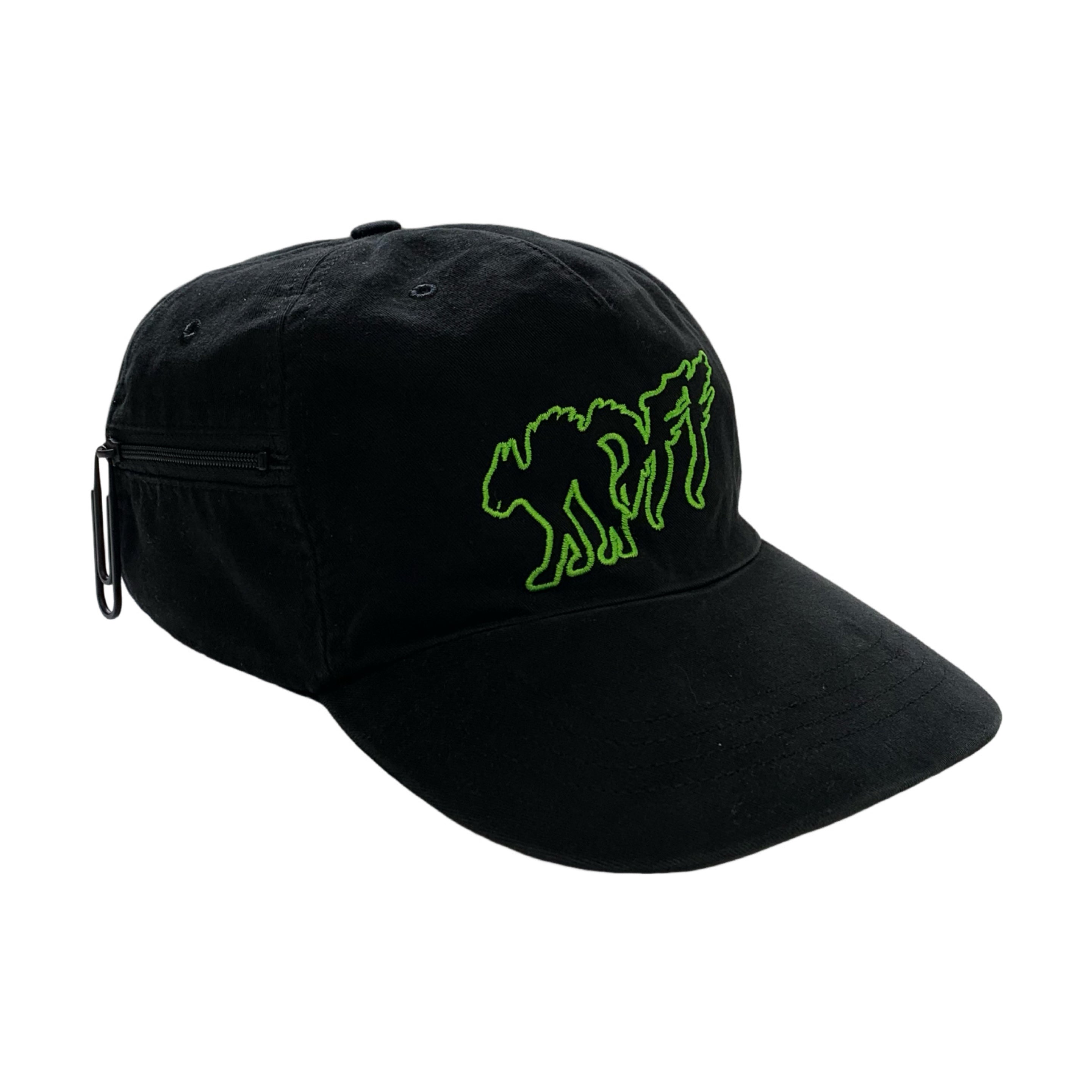 Off White Cap Mad Cat Black Cap Hat Virgil Abloh