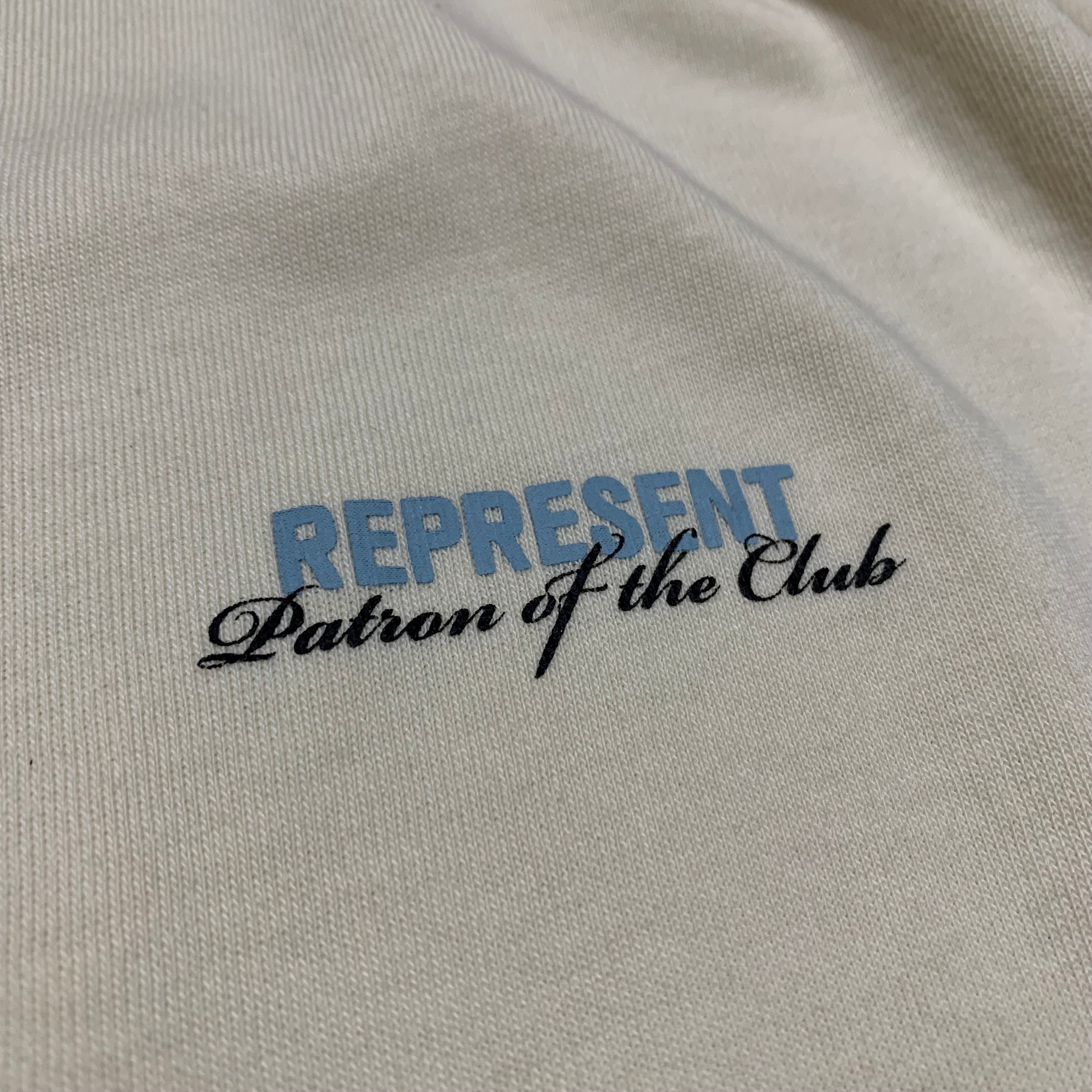 Palm Angels Medium Patron Of The Club Buttercream White Tee