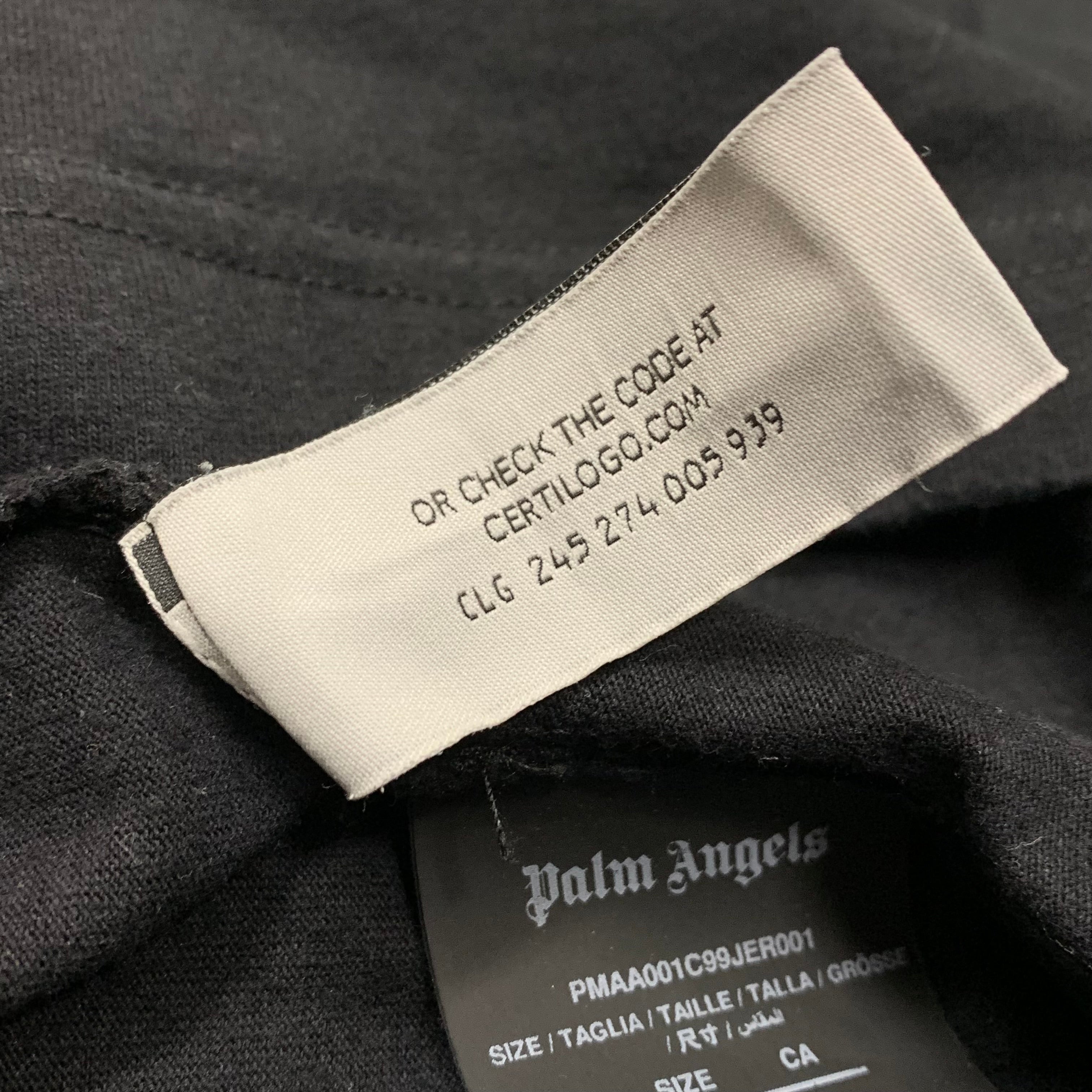Palm Angels Small Tee Bear Graphic Black T-Shirt Virgil Abloh