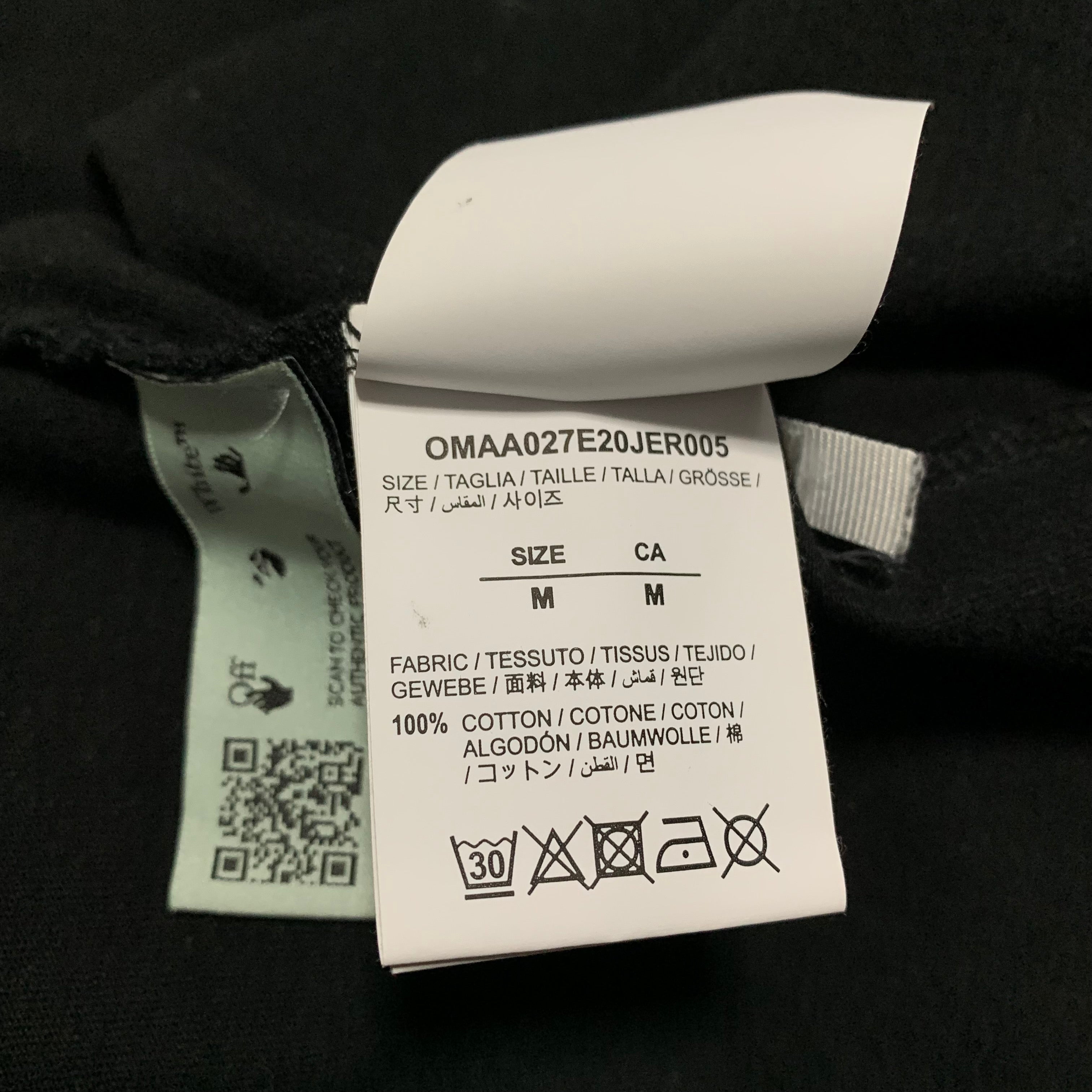Off White Medium Marker Arrows Black Tee Virgil Abloh Pink Graphic