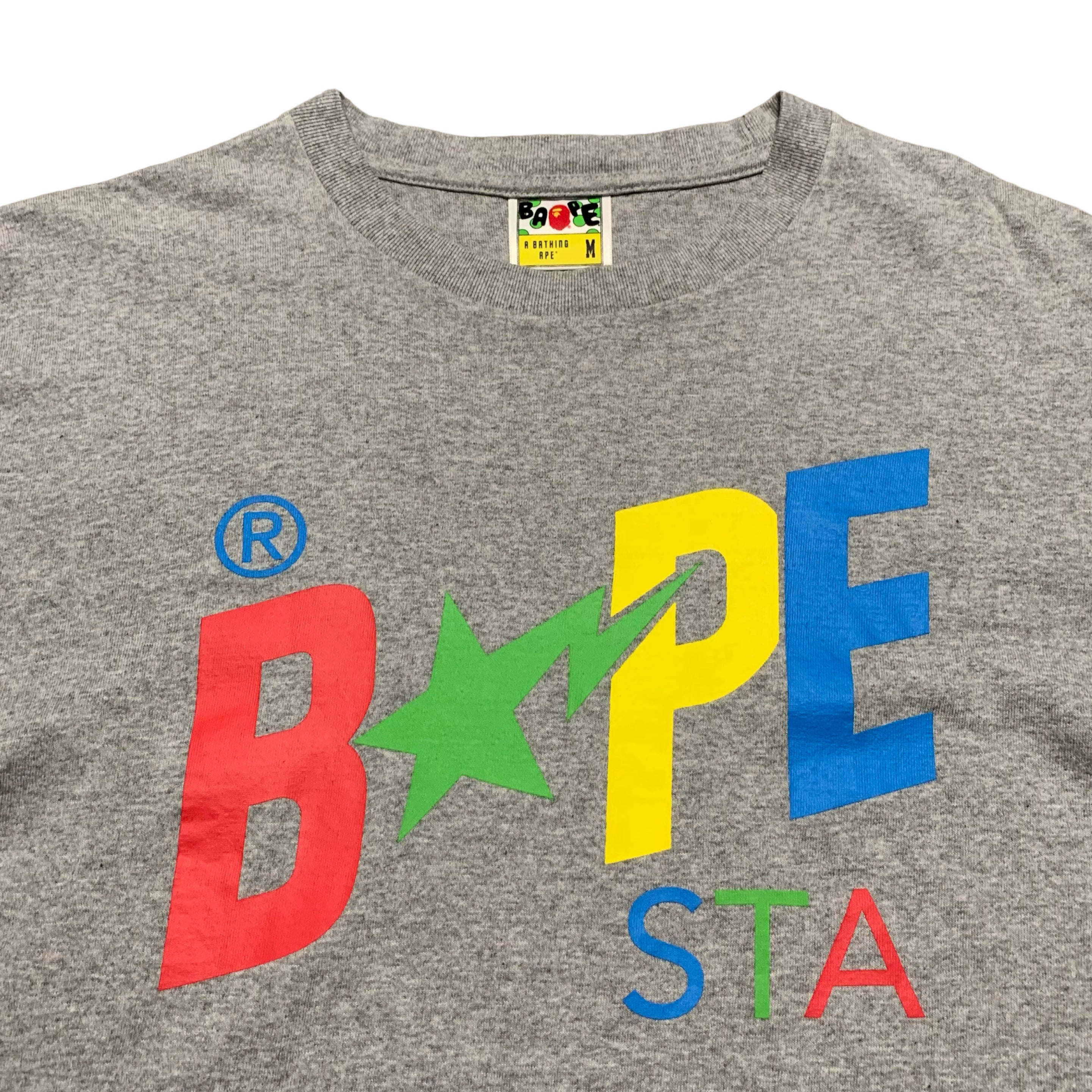 Bape Medium Bape Sta Grey Tee A Bathing Ape