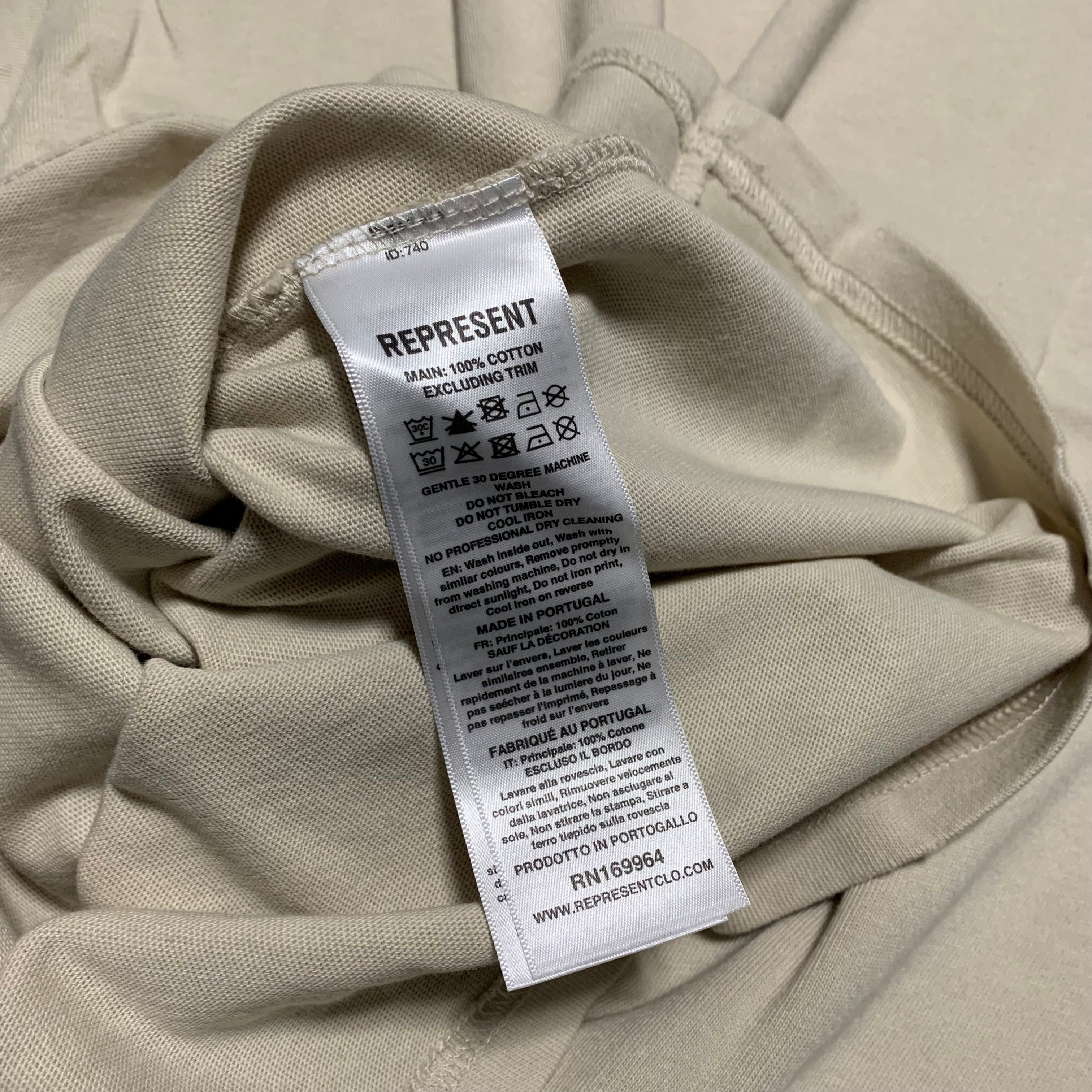 Represent XS Only The Strong Survive Vintage White Tee Shark