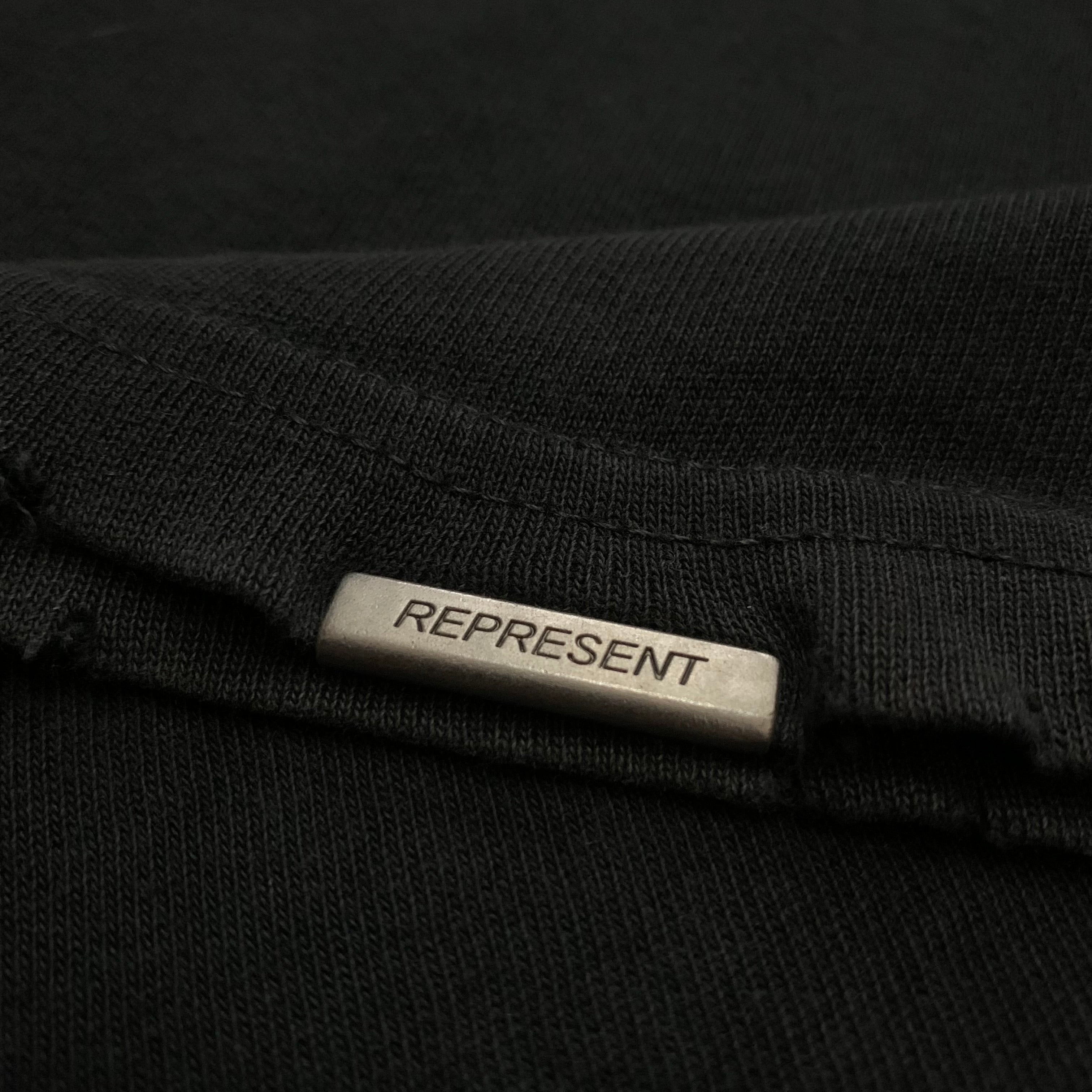 Represent XL Varsity Logo Vintage Black Tee