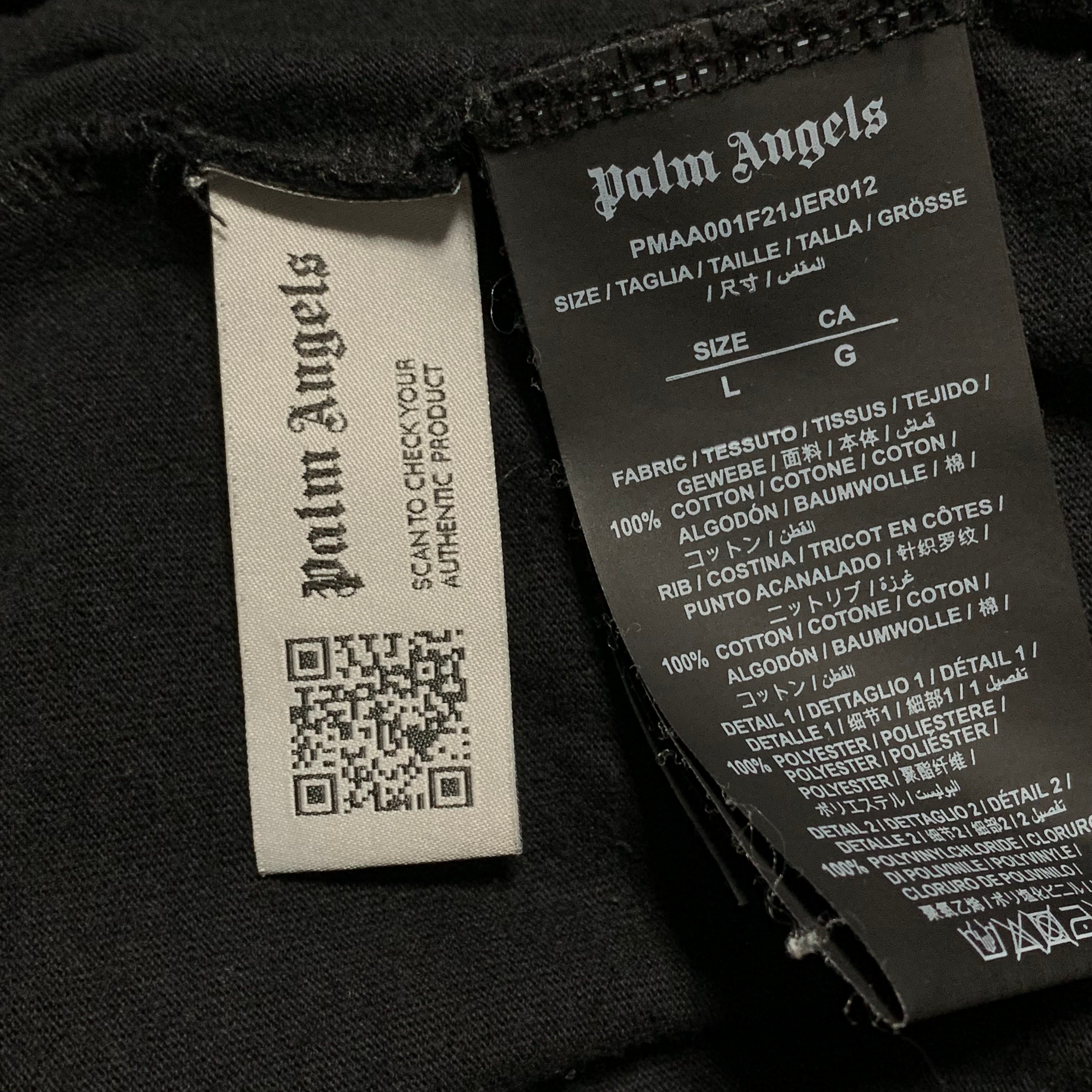 Palm Angels Large Palm Tree Patch Black Tee