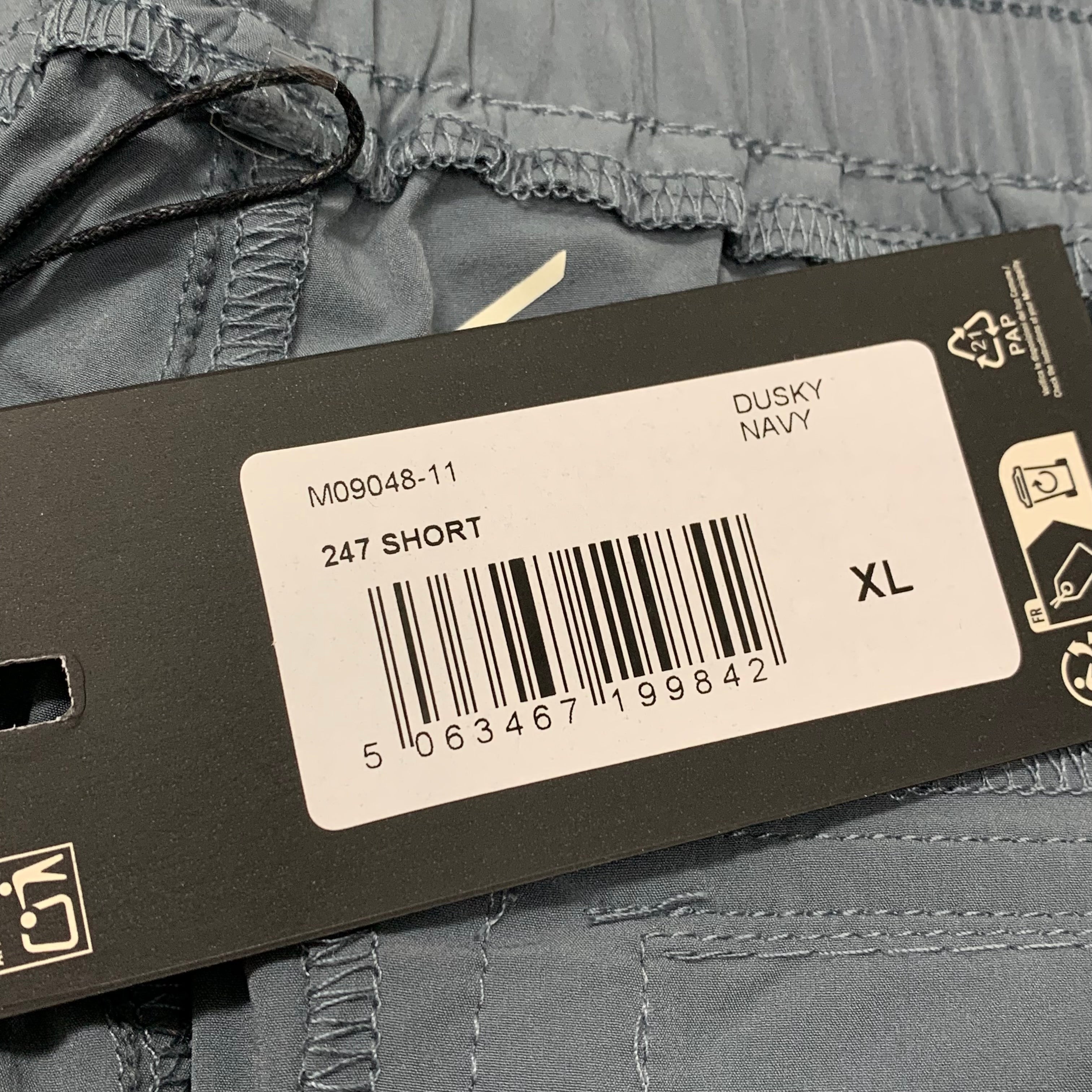 Represent XL Shorts 247 Dusky Navy Blue Track Pant Bottoms