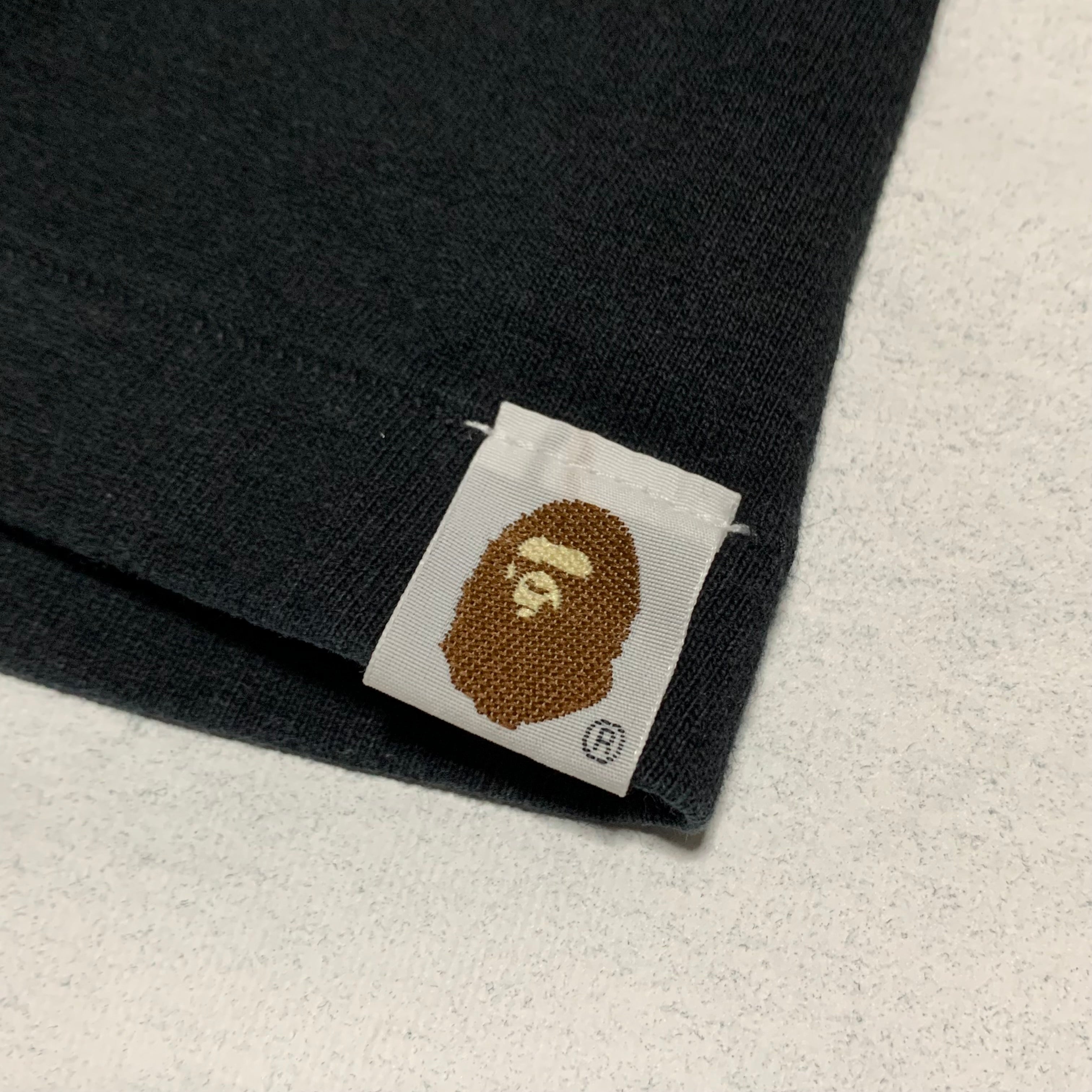 Bape Medium Big Ape Head Mad Face Black Tee Vintage OG