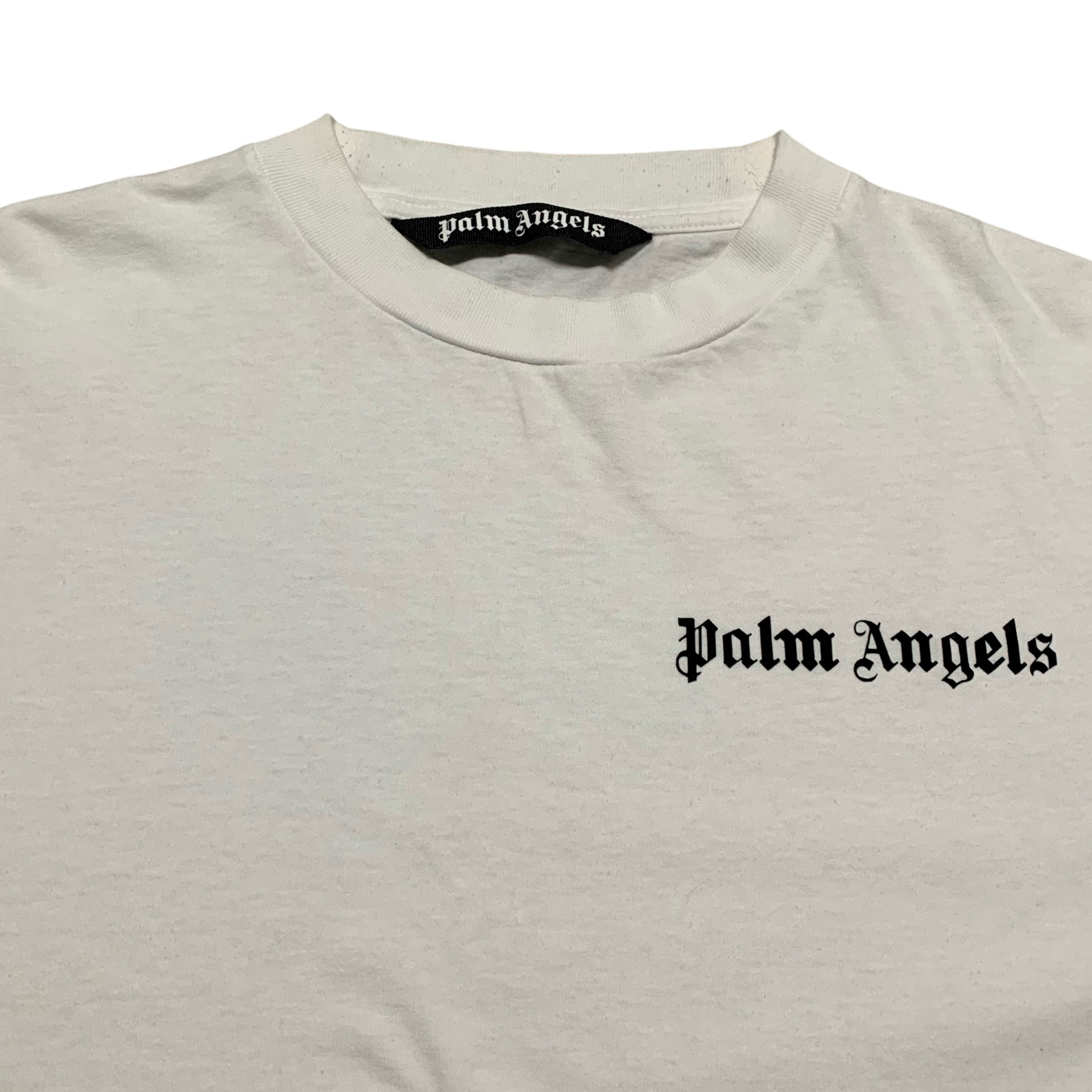 Palm Angels XL Logo Graphic White Tee