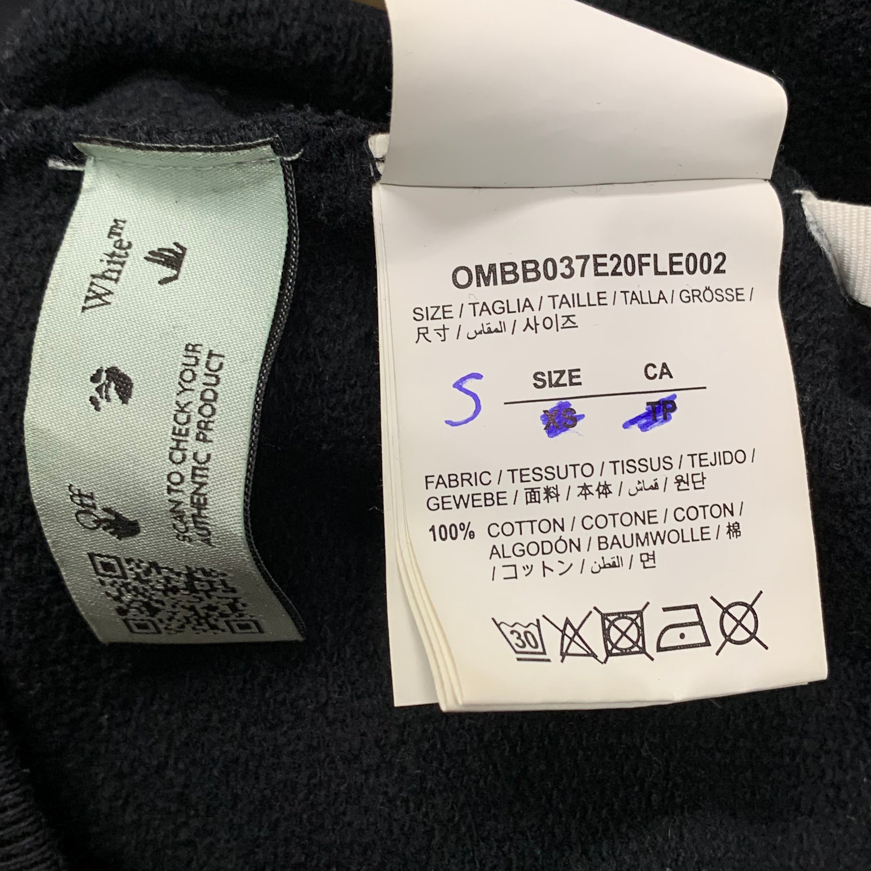 Off White Small Hoodie Pink Marker Arrows Black Hoodie Virgil Abloh