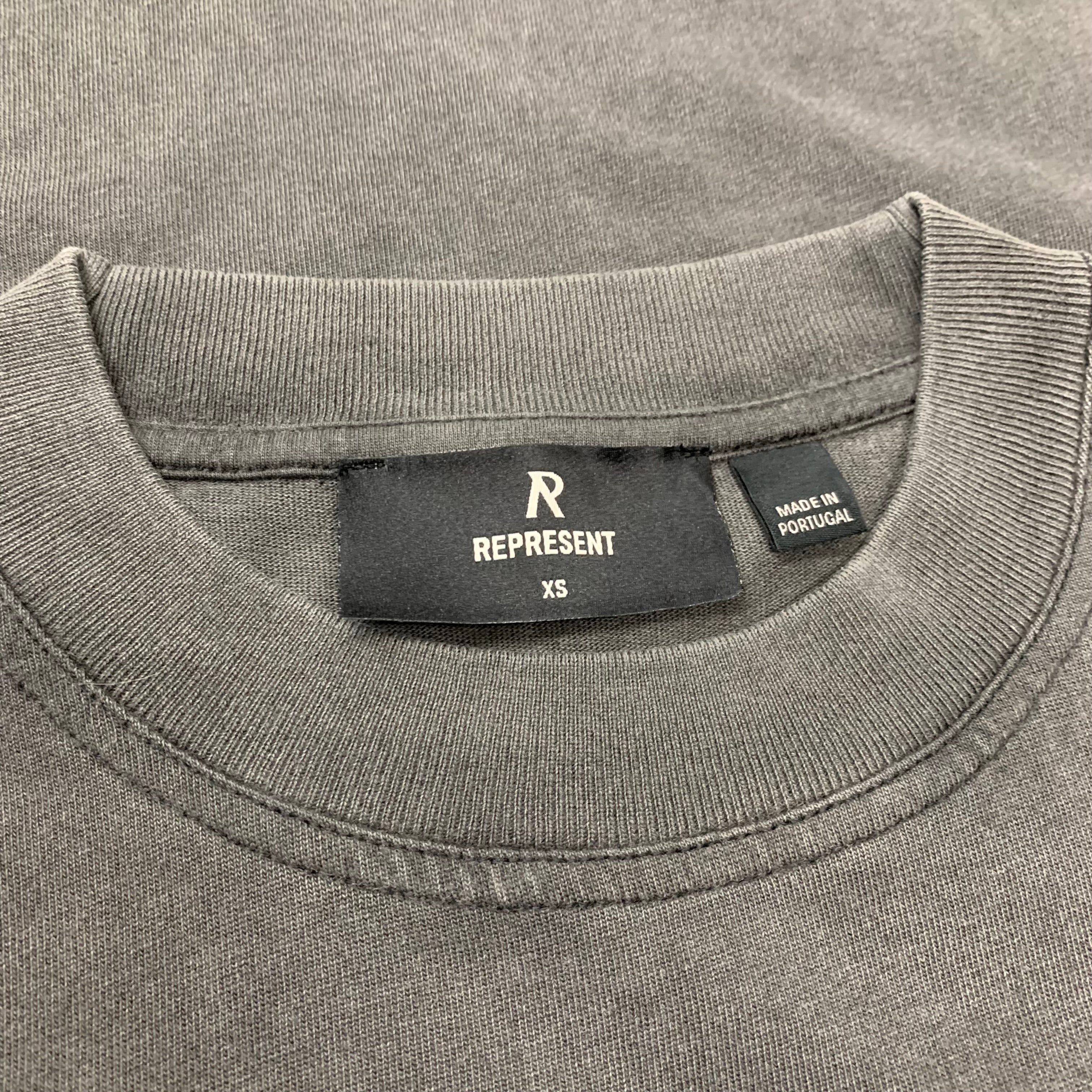 Represent XS Owners Club Yellow Vintage Grey T-Shirt