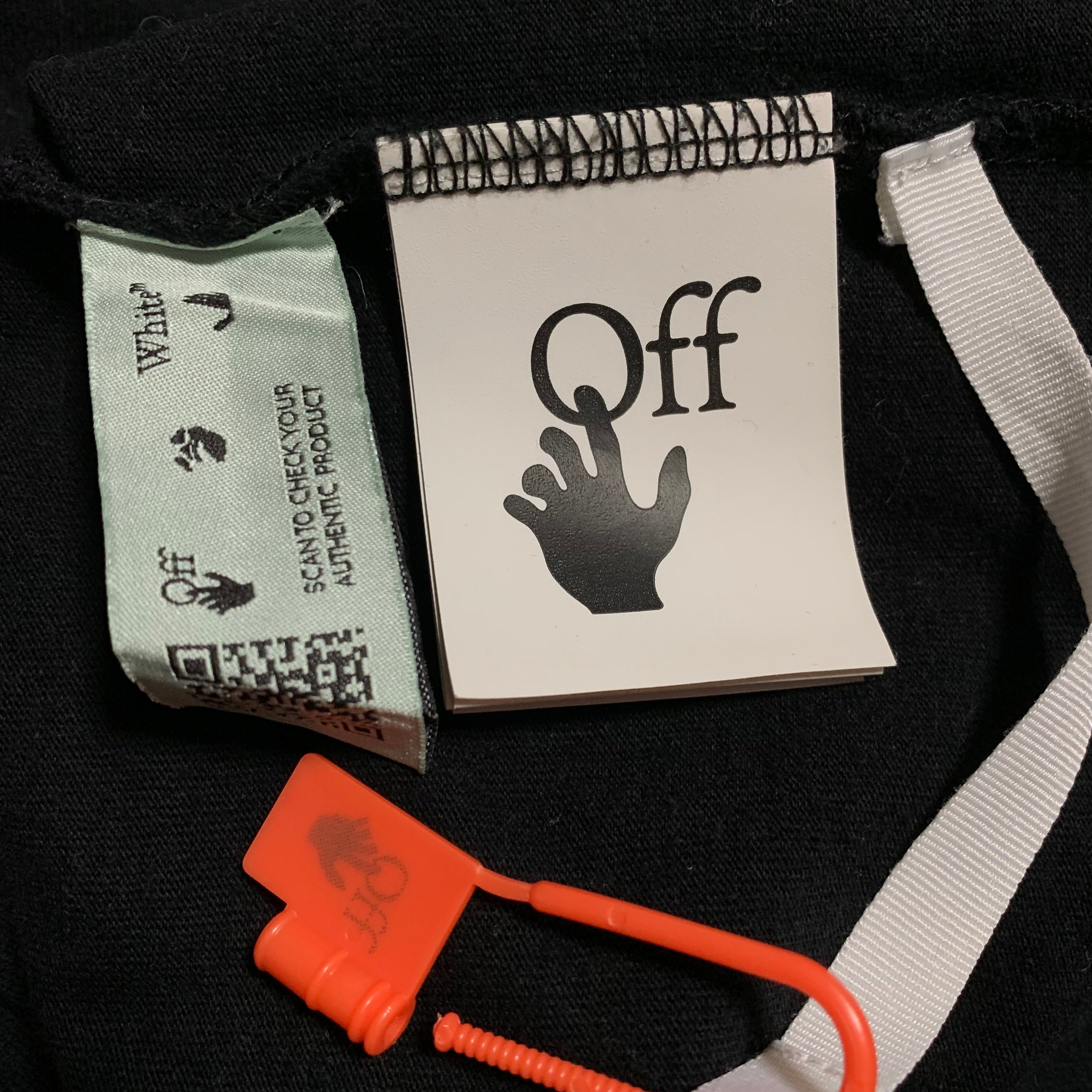Off White XXS Tee Pascal Skeleton Arrows Black T-Shirt Virgil Abloh
