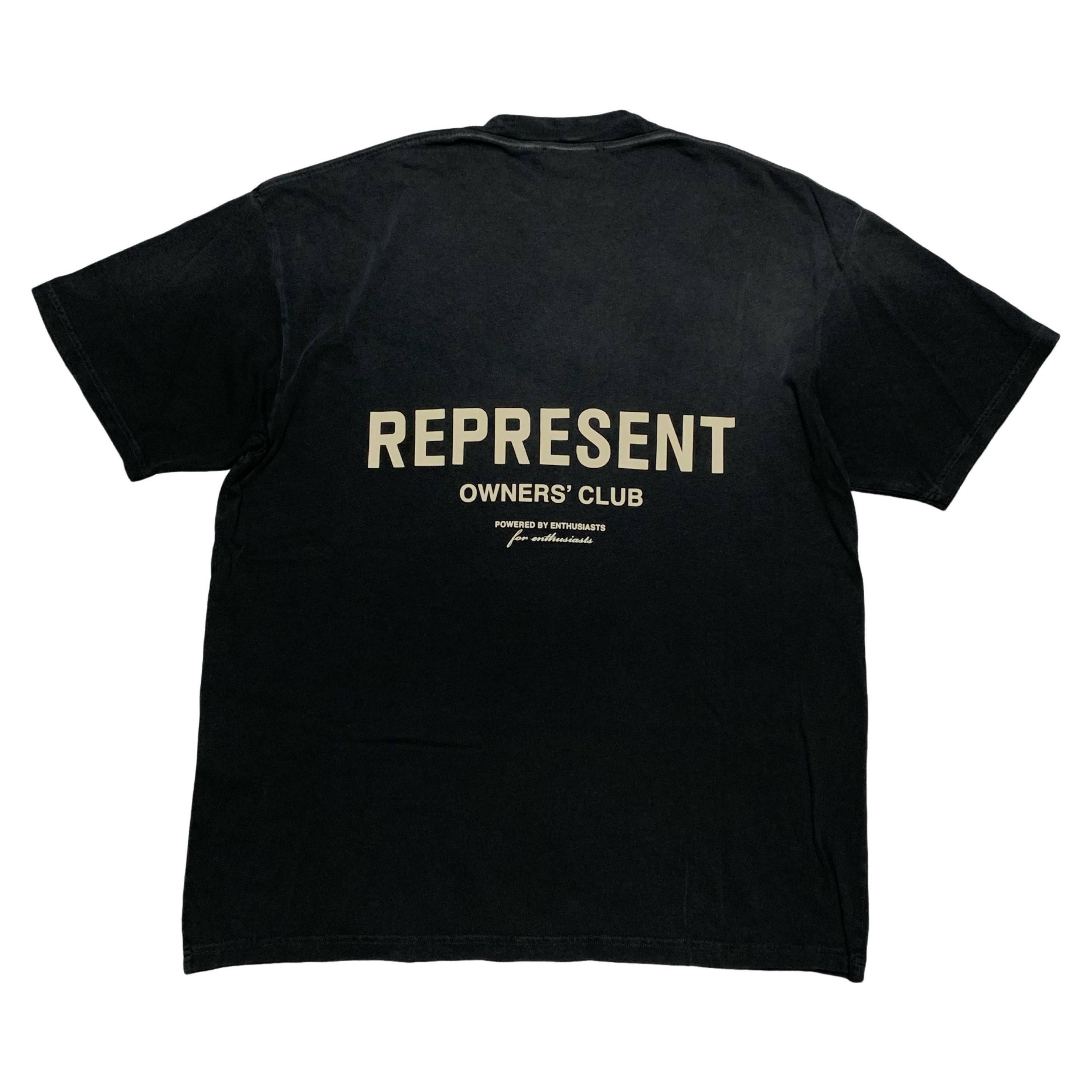 Represent Large Owners Club Stained Black Tee