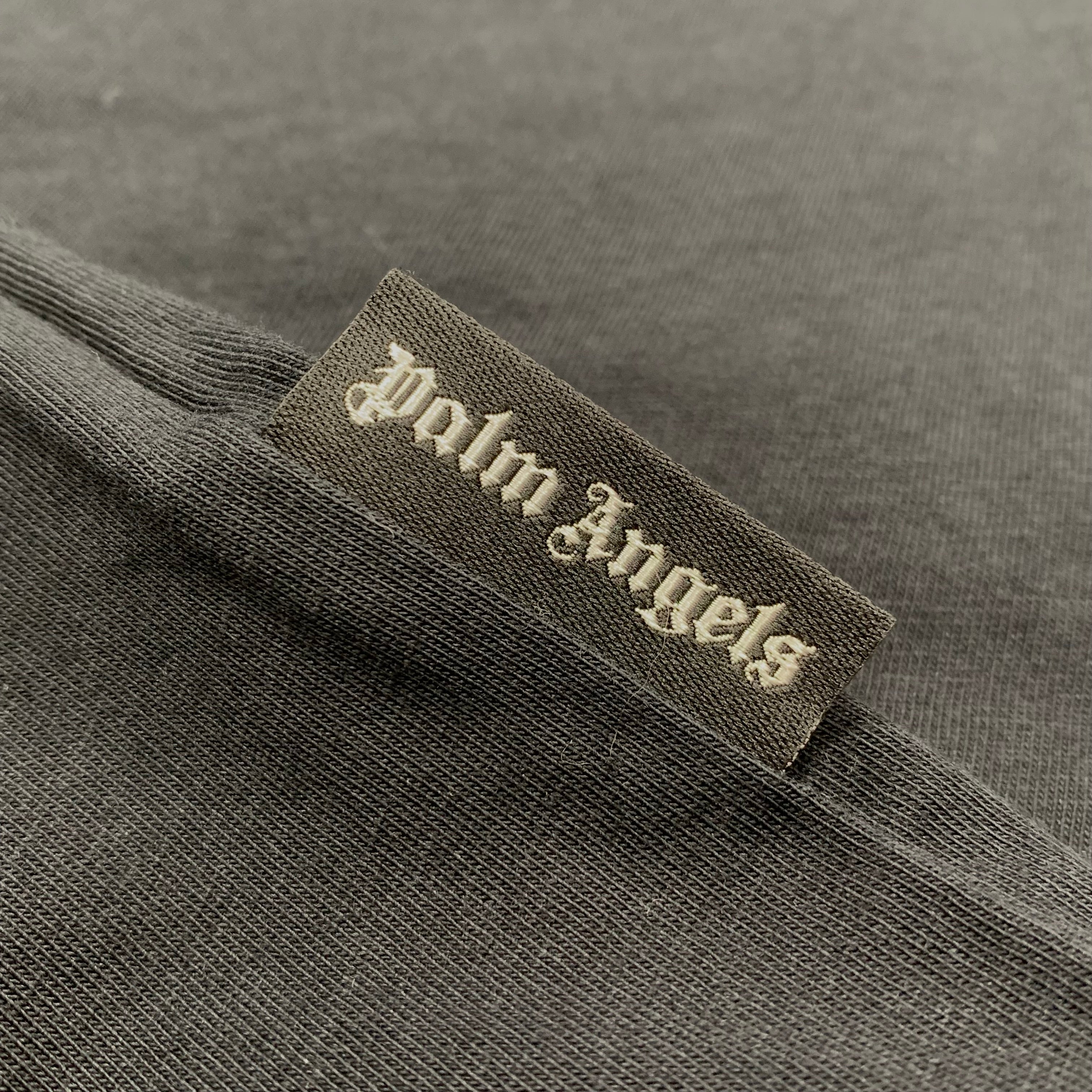 Palm Angels Small Tee Gothic Logo Black T-Shirt