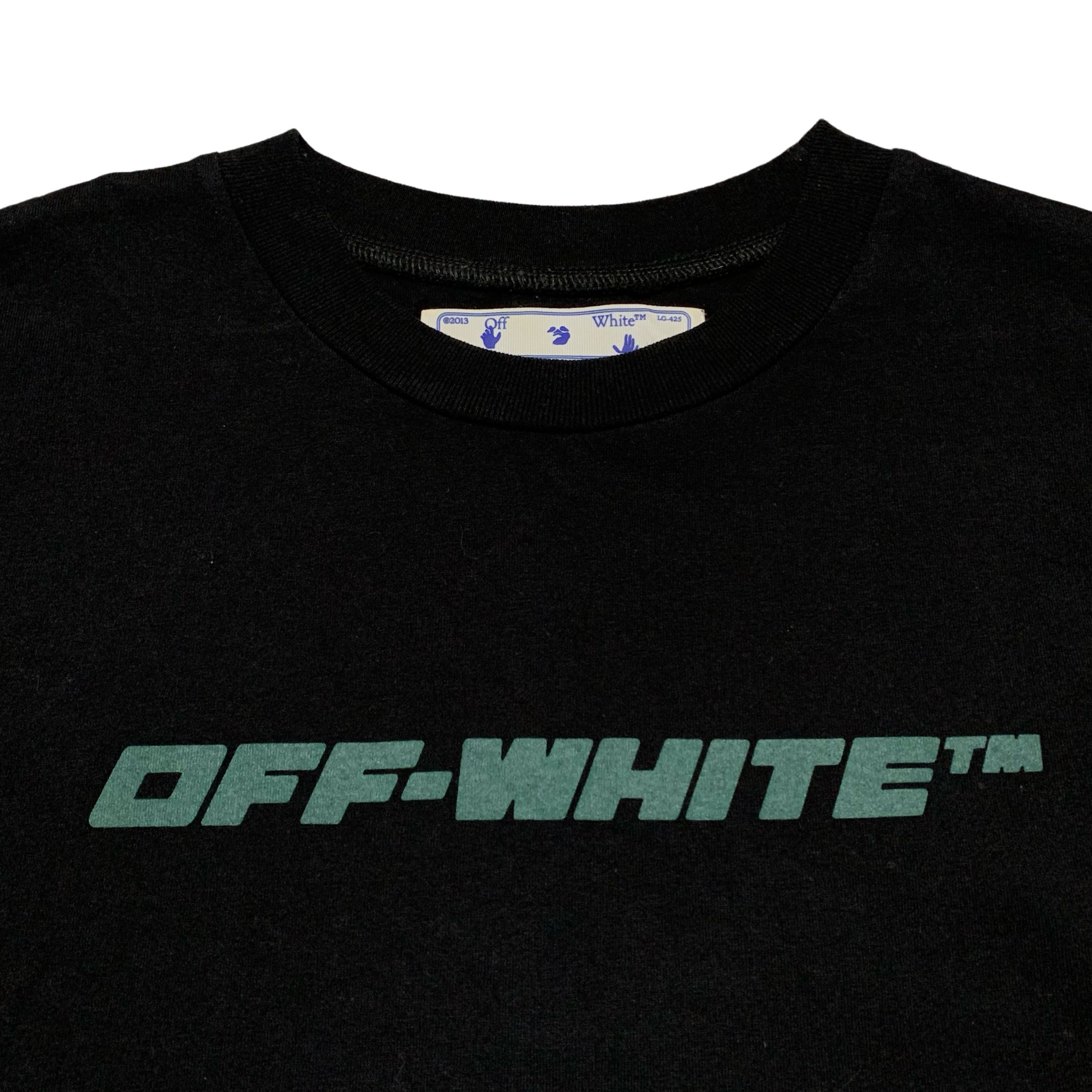 Off White Small Trellis Worker Black Tee Virgil Abloh