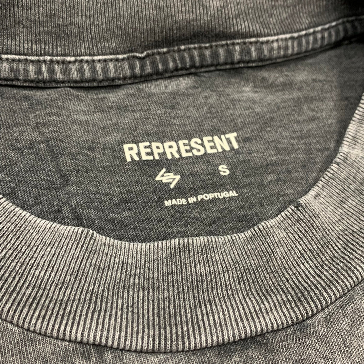 Represent Small Tank Top 247 Vs The World Grey Sleeveless Vest Distressed