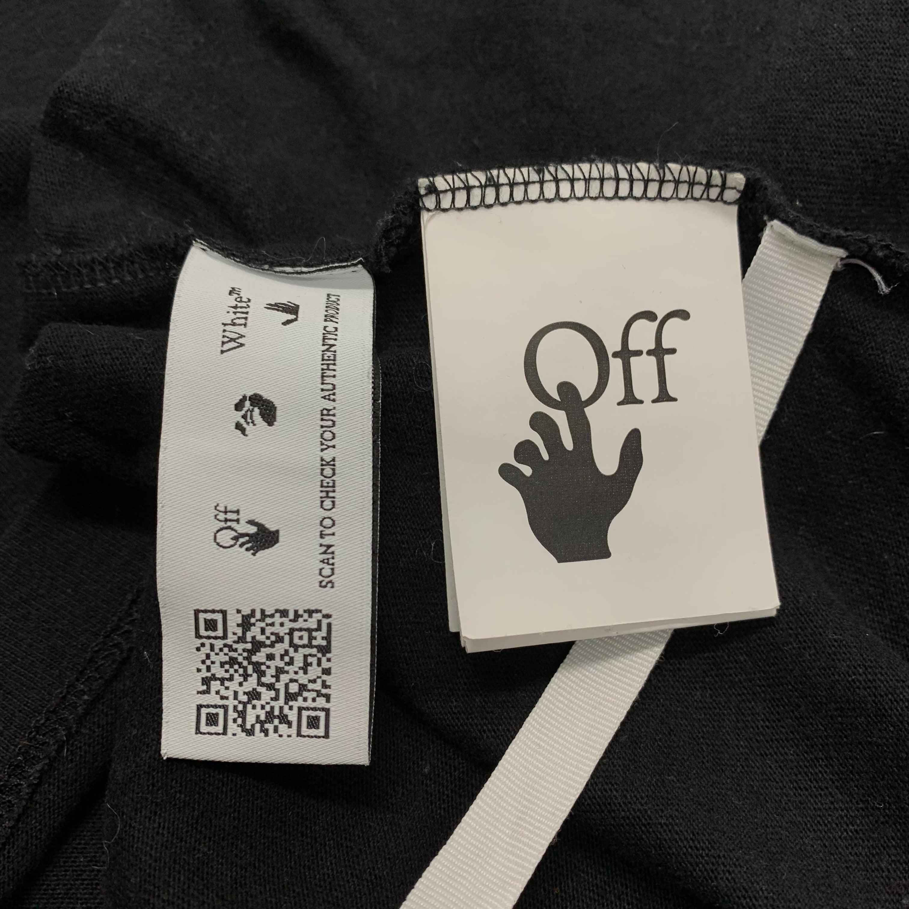Off White Medium Tee Lighting Arrows Black T-Shirt Virgil Abloh