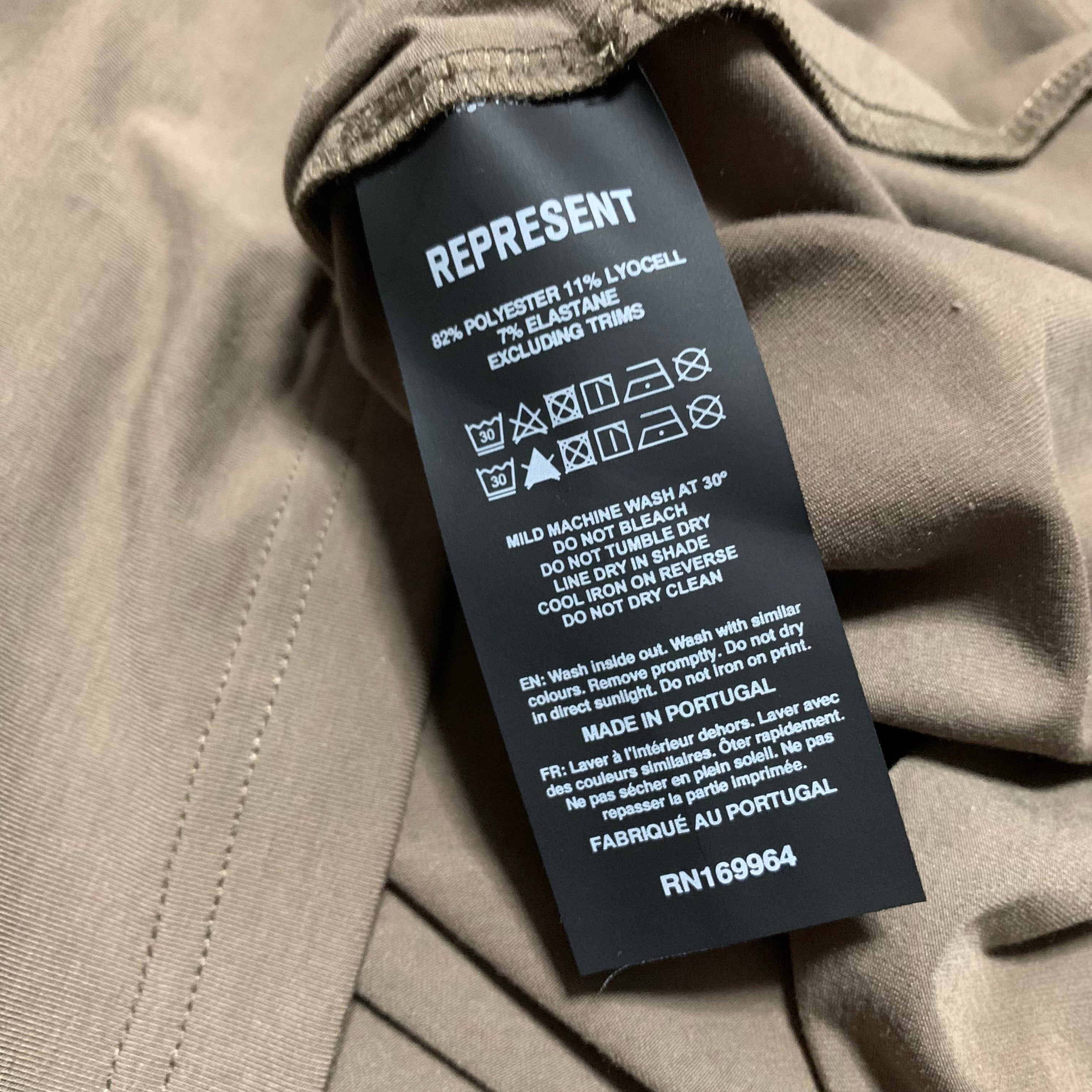 Represent Small 247 Future Terrains Oversized Tee Umber