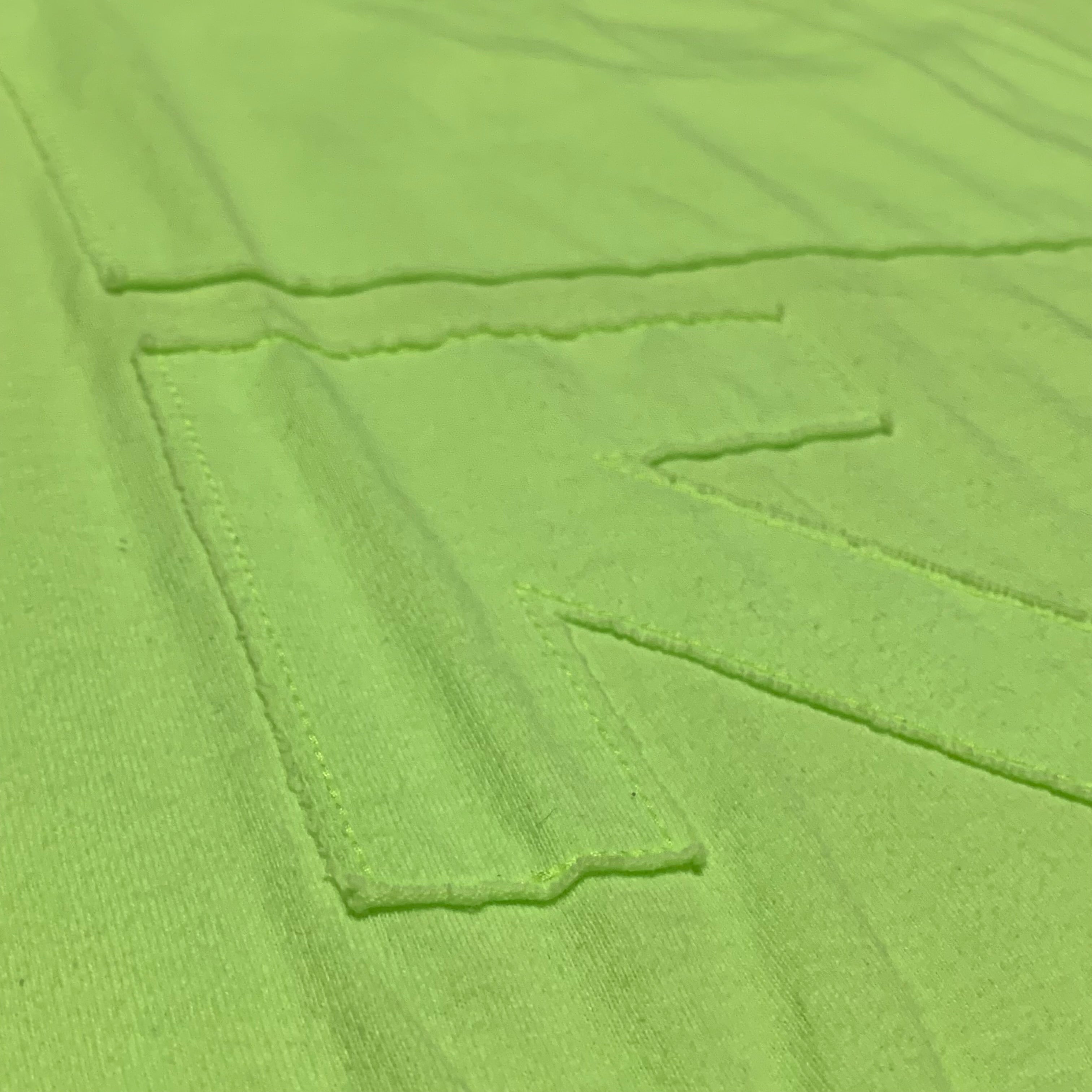 Off White Large Arrows Neon Green Yellow Tee Virgil Abloh