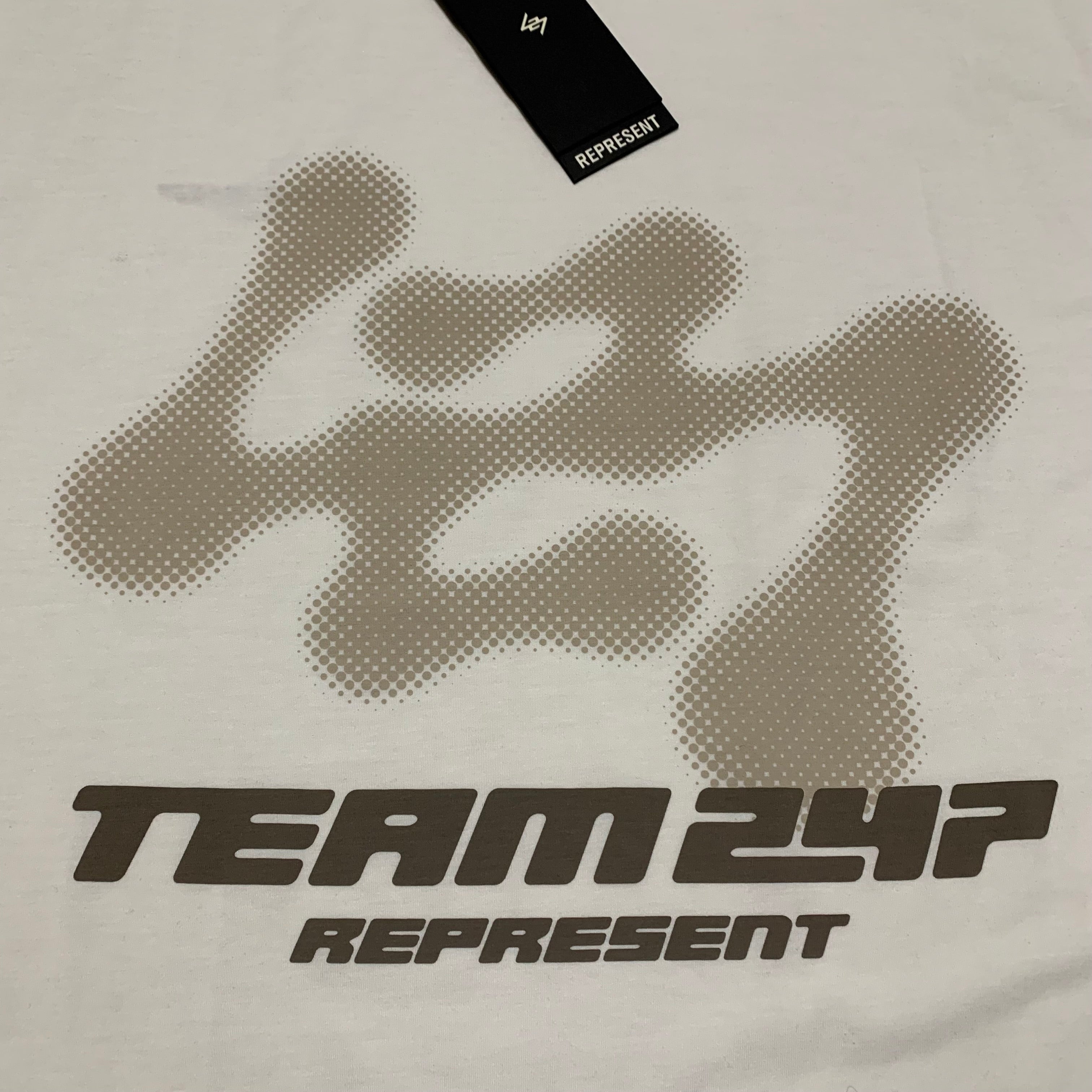 Represent Medium 247 Future Terrains Oversized Tee Flat White