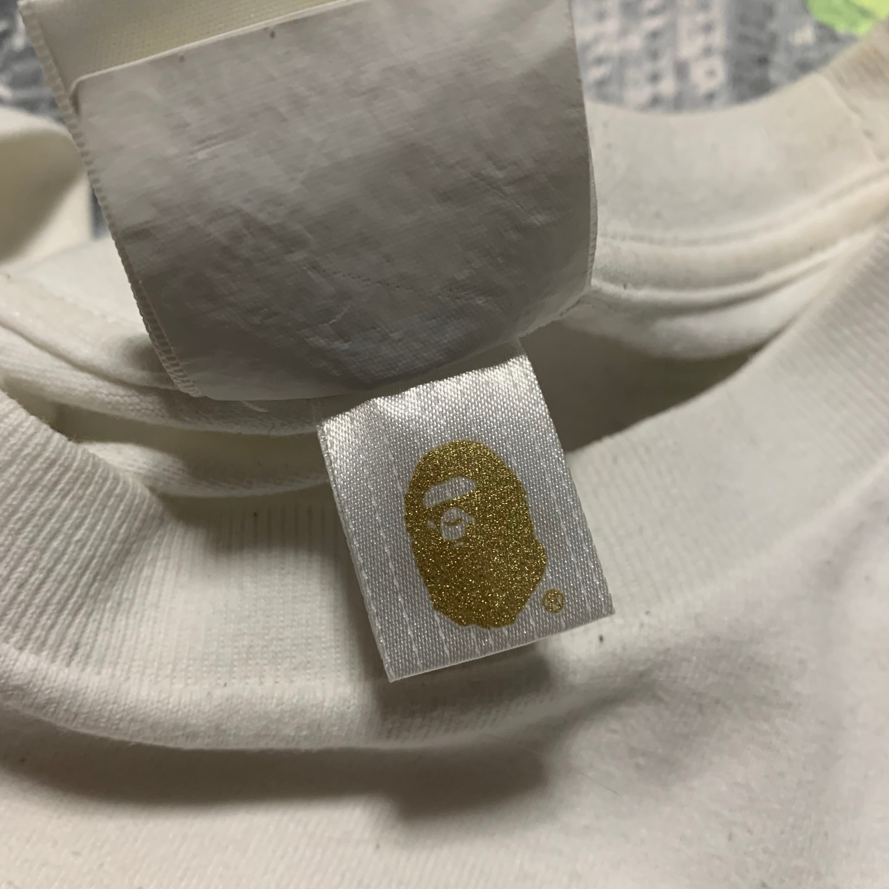 Bape Large Ghost Back Graphic White Tee A Bathing Ape