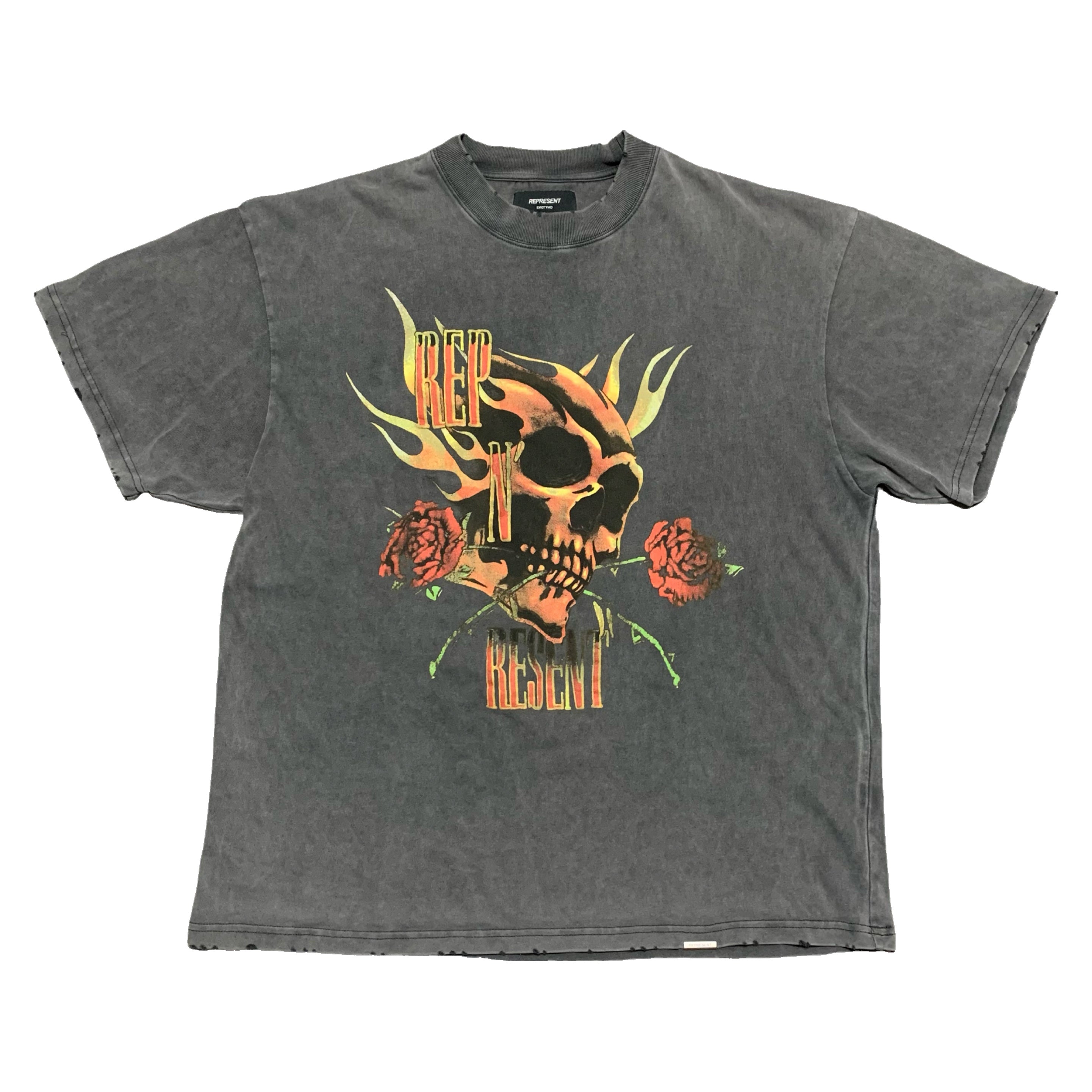 Represent Larg Rep N Resent Vintage Grey Tee