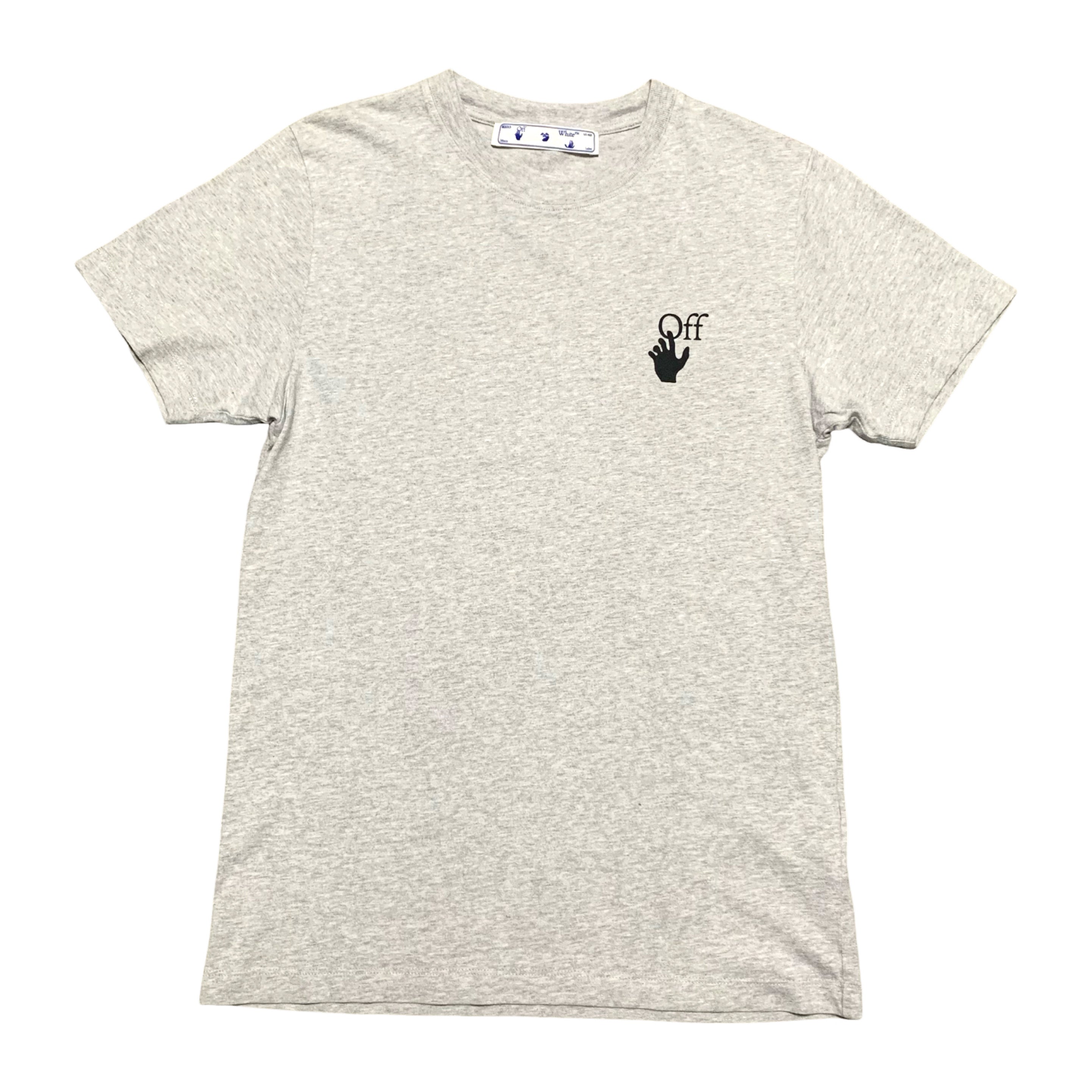 Off White Small Marker Arrows Grey Tee Virgil Abloh