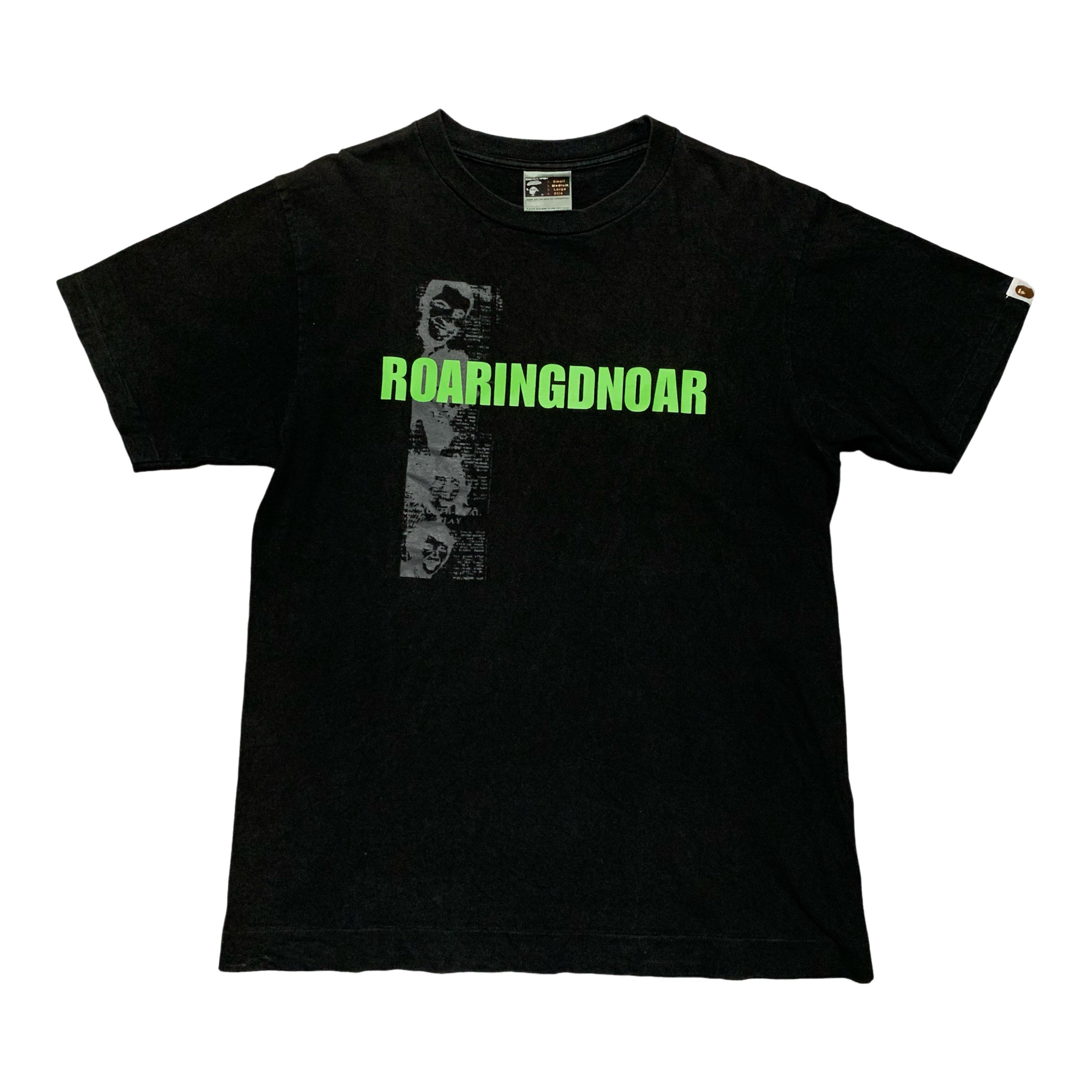 Bape Medium Roaringdnoar Black Tee A Bathing Ape Vintage