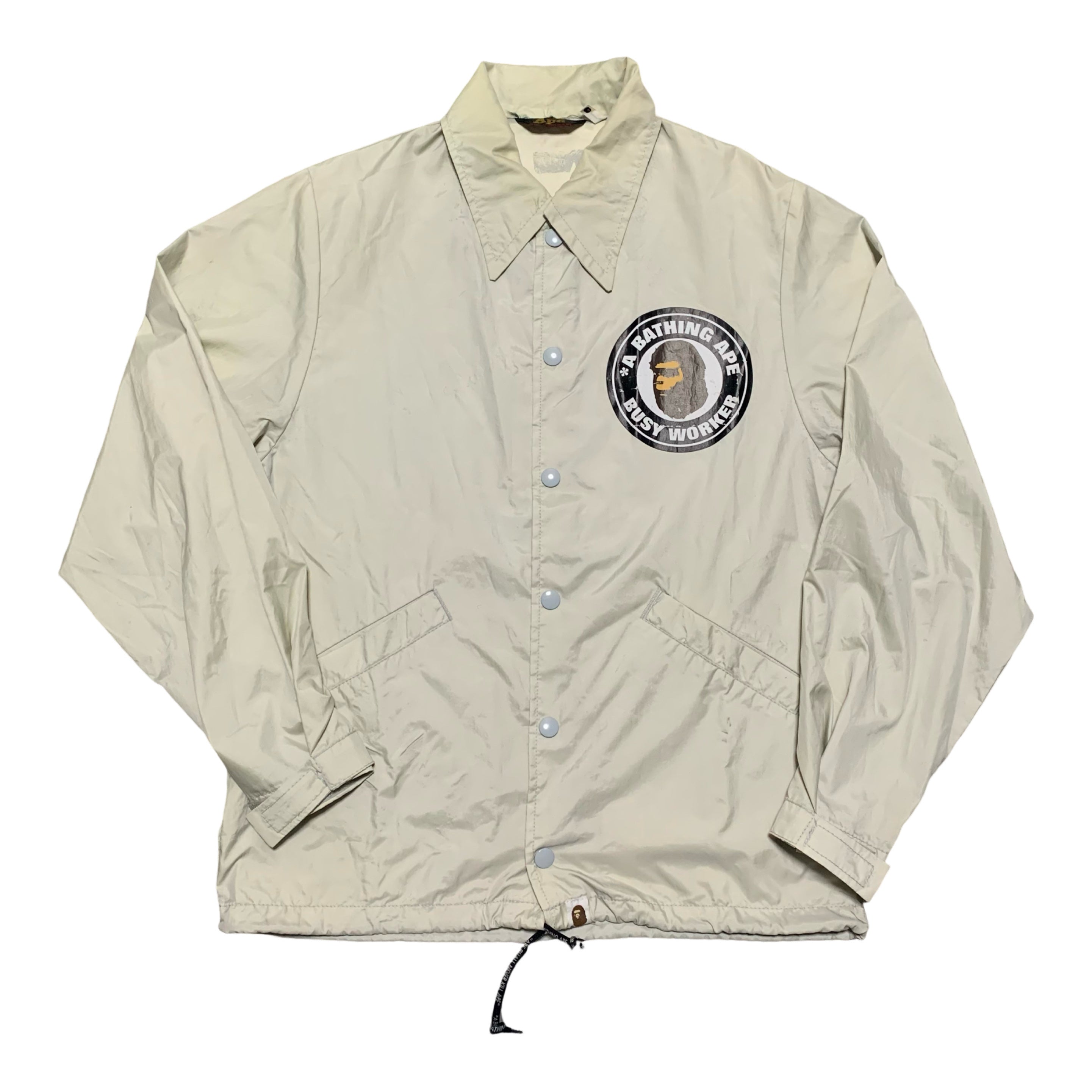Bape XS Coach Jacket Nylon A Bathing Ape Busy Works Vintage 90s 1999