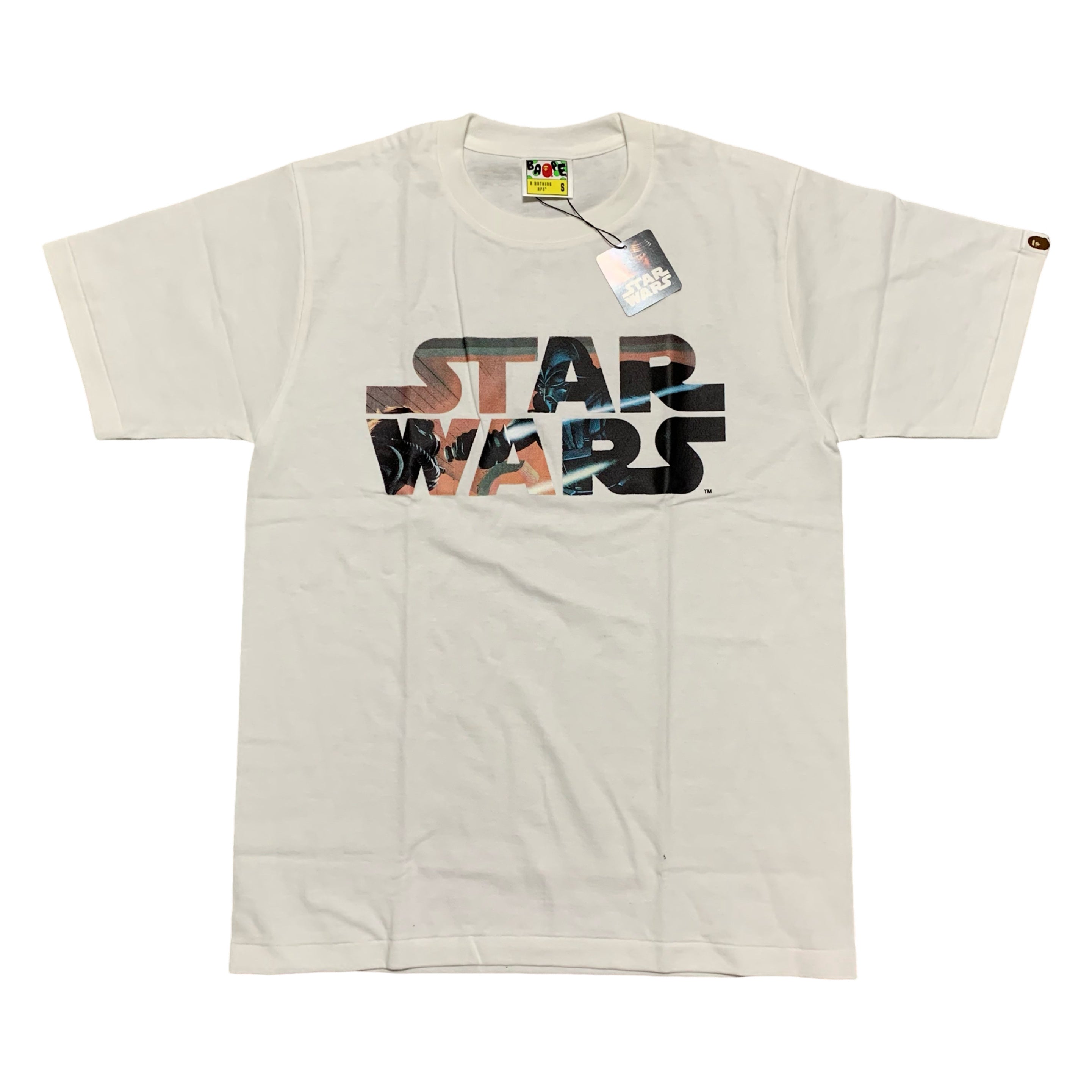 Bape Small Star Wars Darth Vader Concept Art White Tee A Bathing Ape