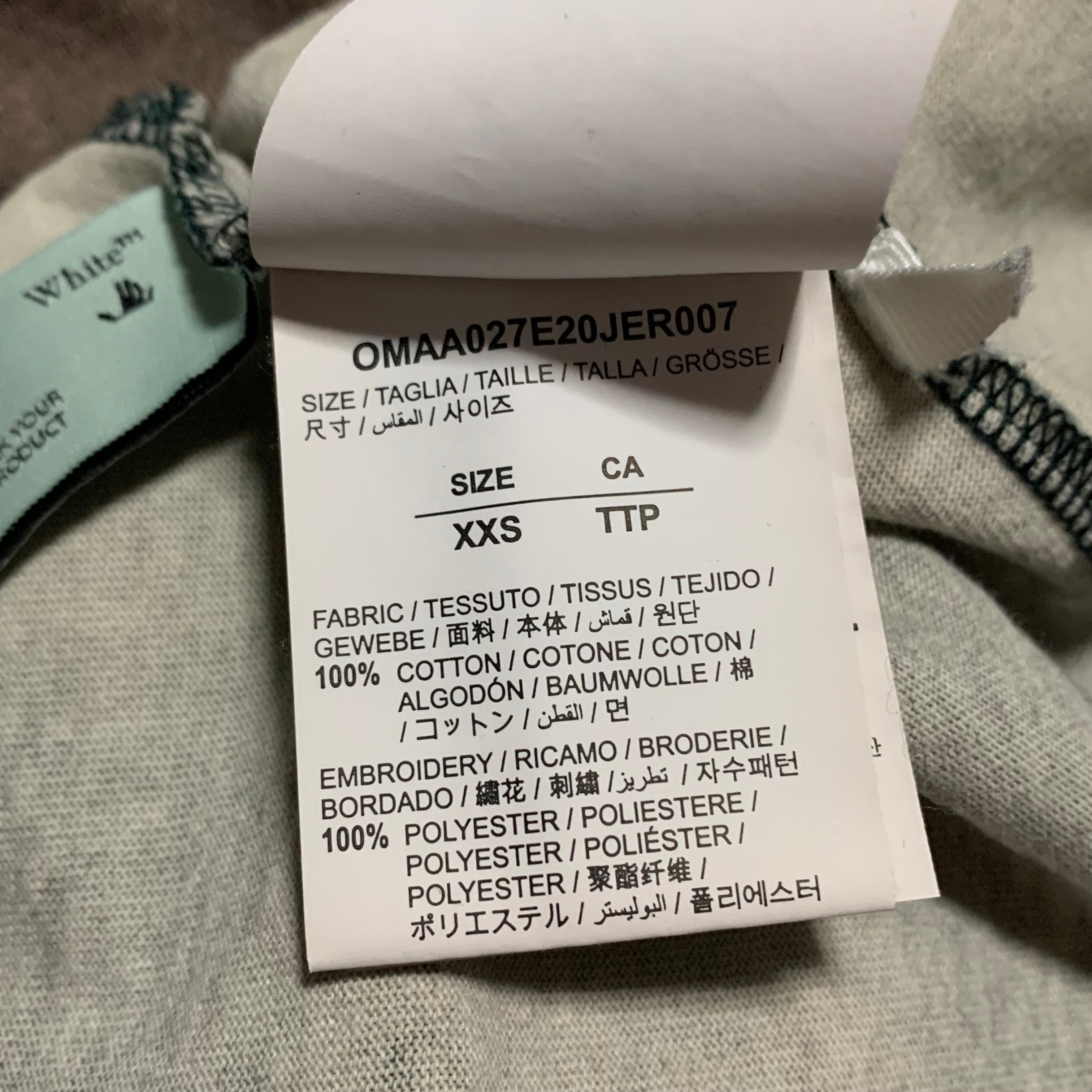 Off White XXS Stencil Arrows Camo Tee Virgil Abloh
