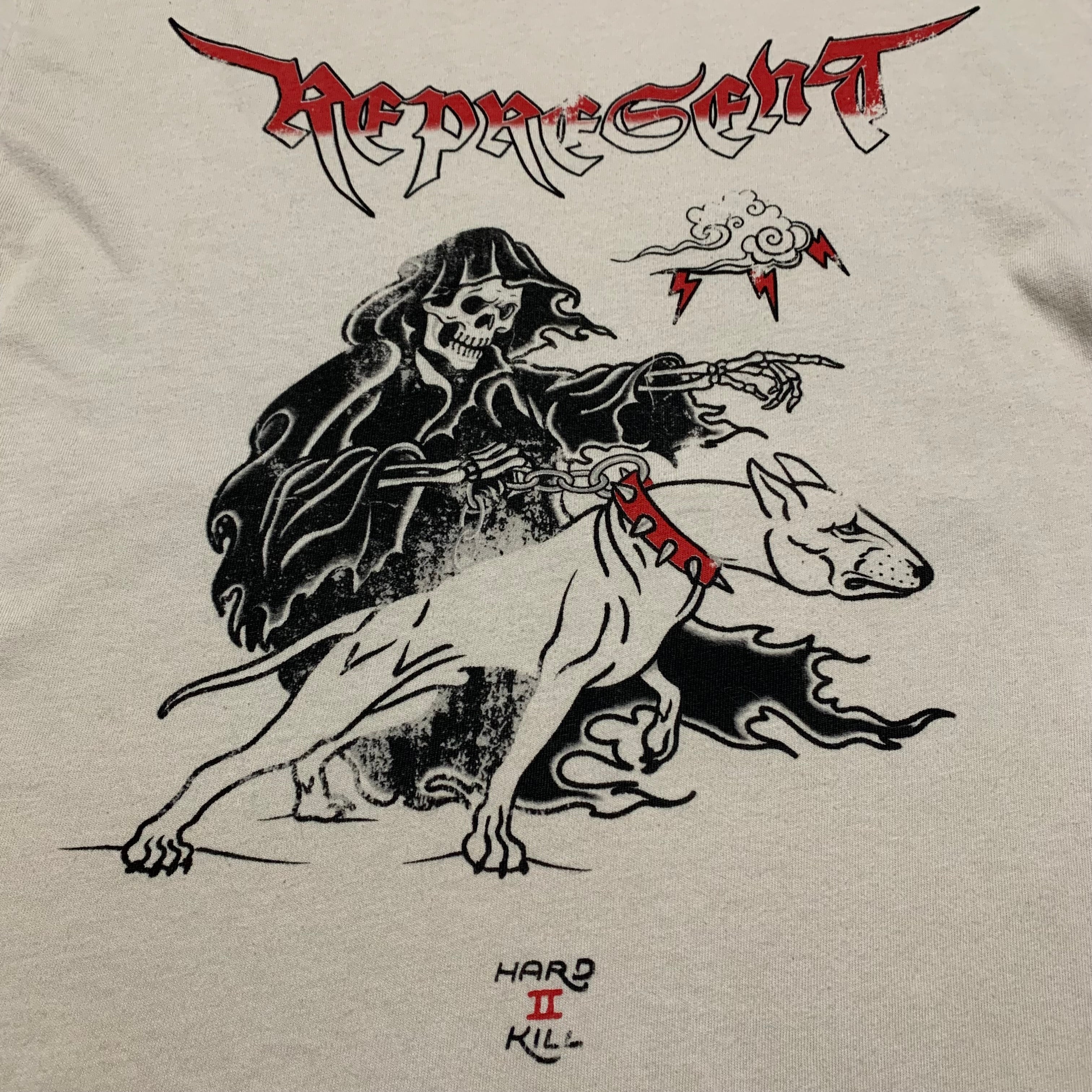 Represent Small Hard 2 Kill Vintage White Tee