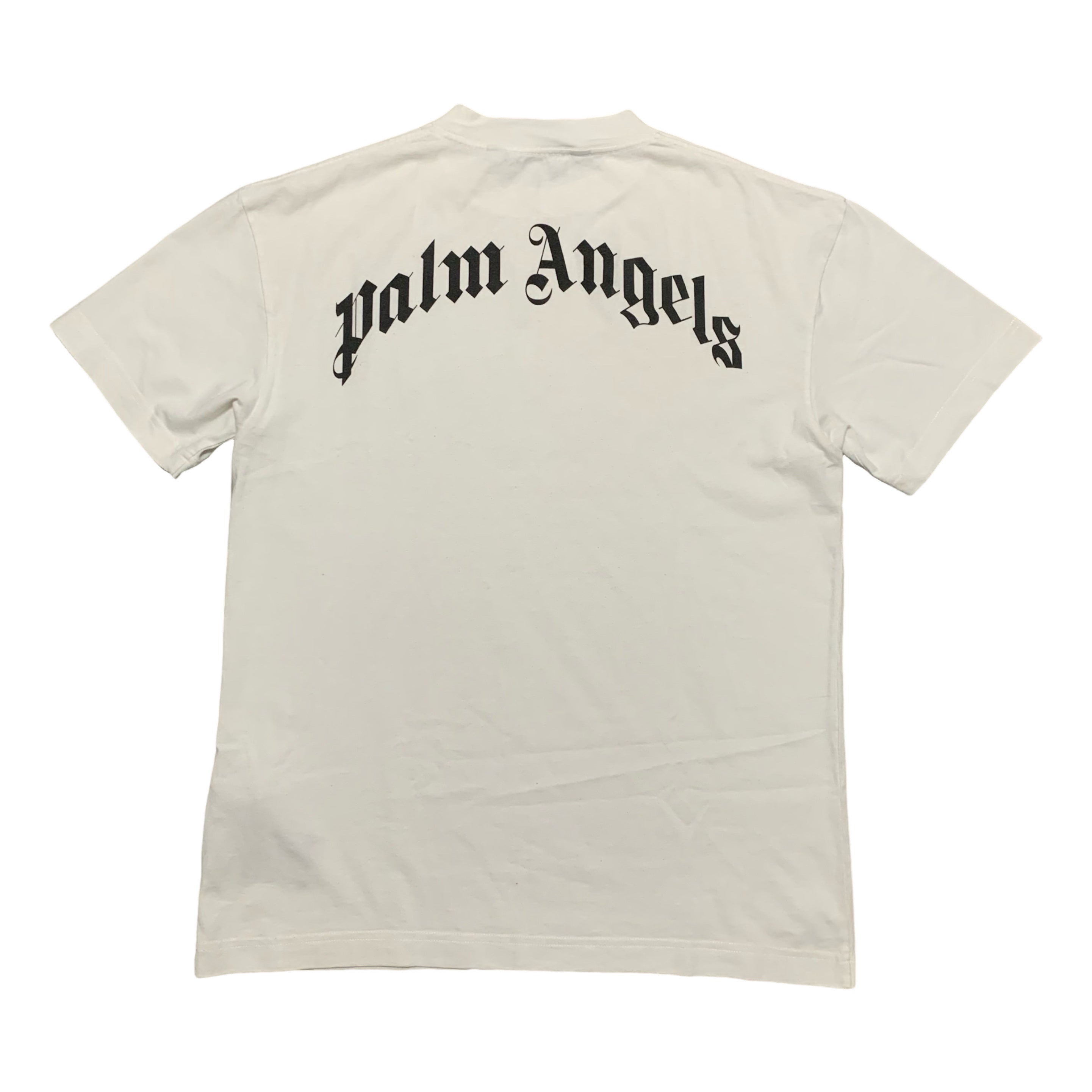 Palm Angels Medium Crocodile Graphic White Tee