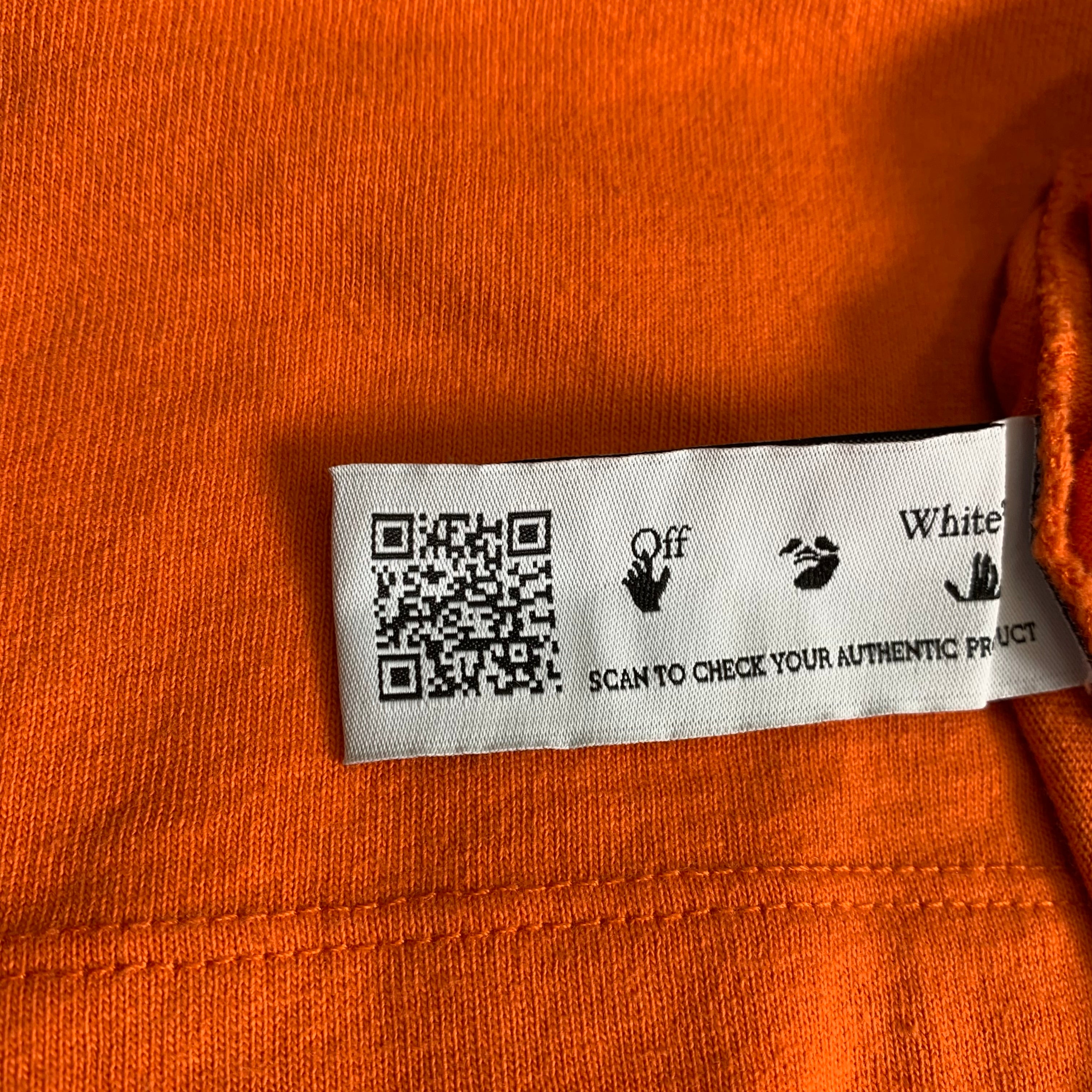 Off White XL Tee Marker Arrows Orange T-Shirt Virgil Abloh