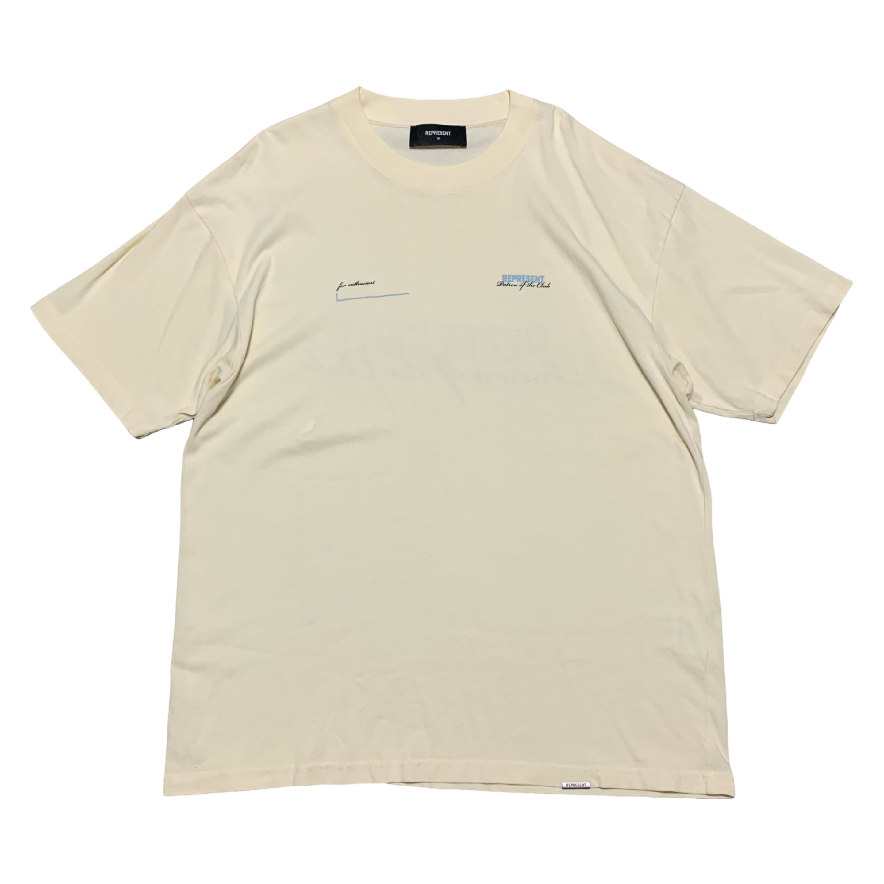 Palm Angels Medium Patron Of The Club Buttercream White Tee