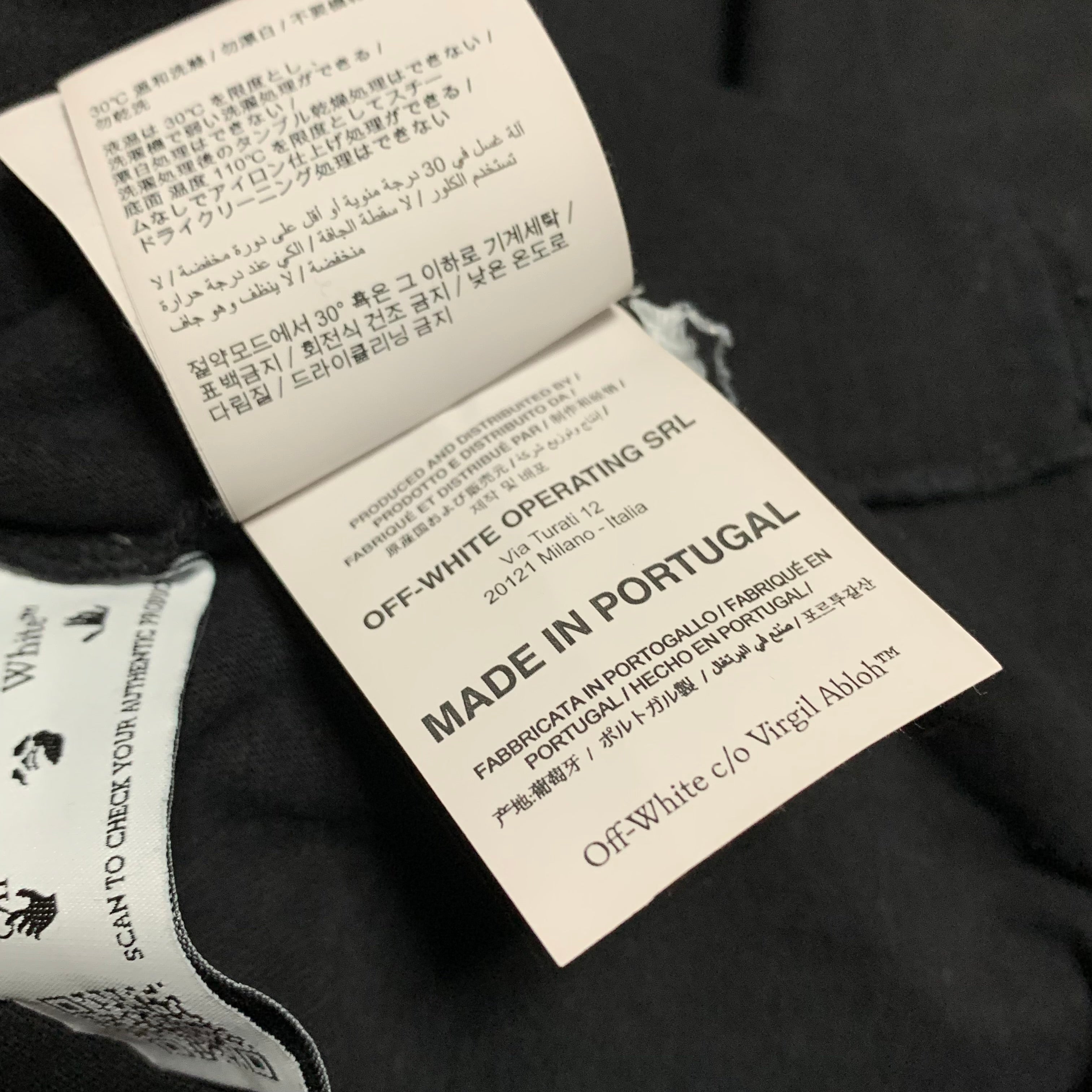 Off White Small Degrade Arrows Black Tee Virgil Abloh