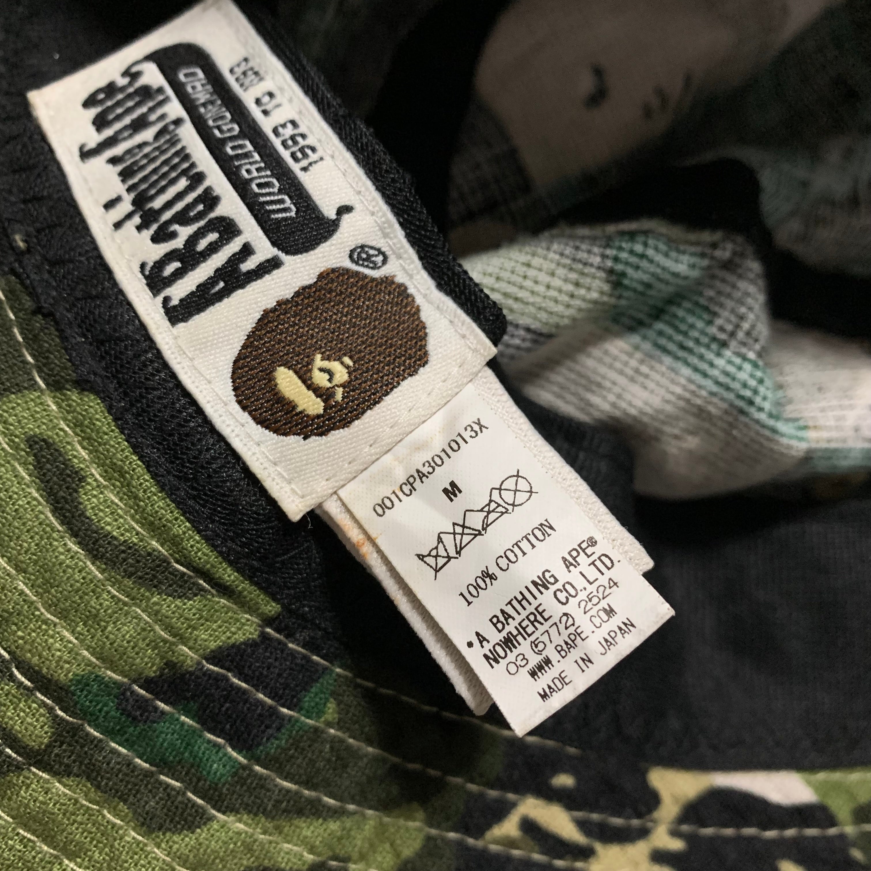 Bape Bucket Hat Green Mix Camo A Bathing Ape