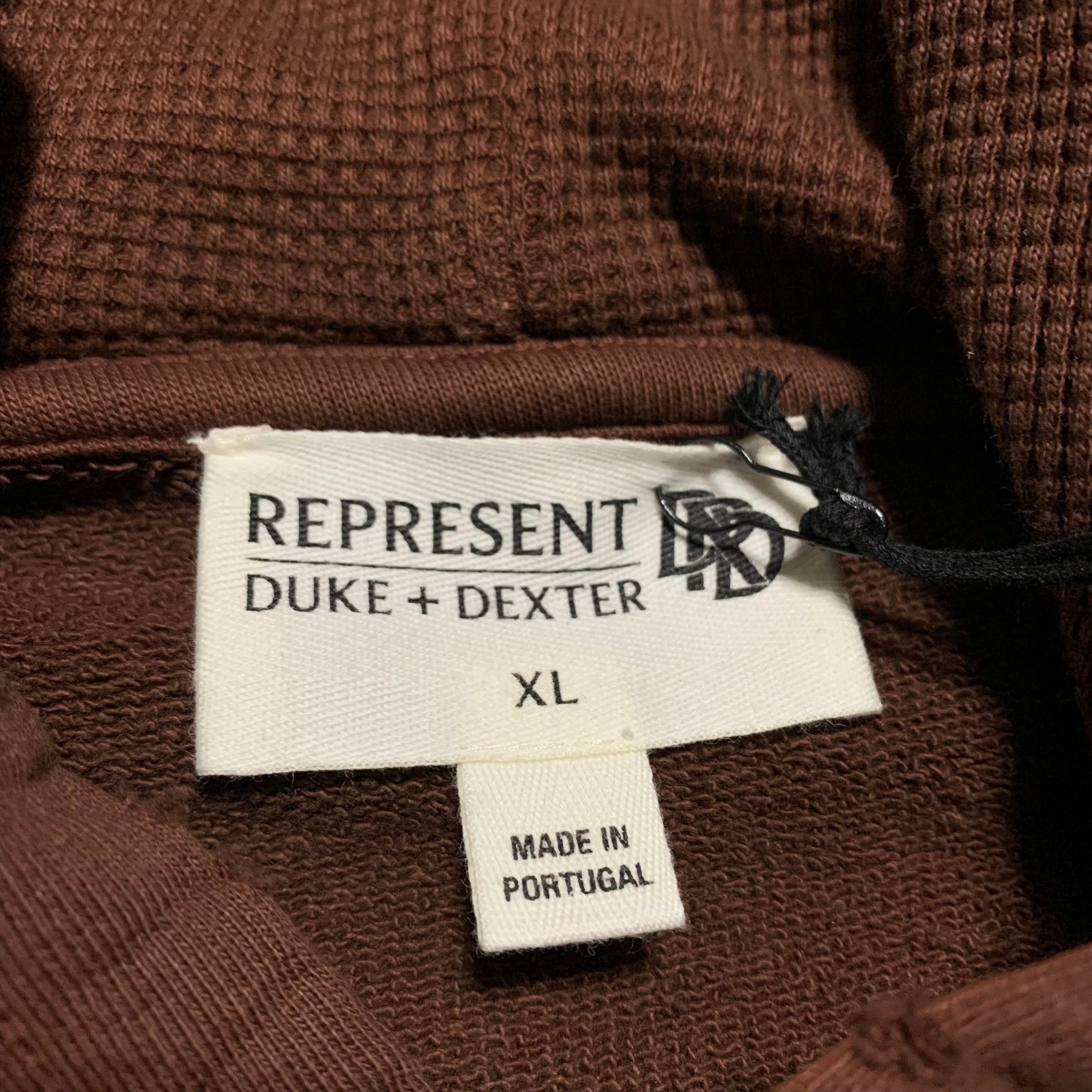 Represent Duke + Dexter XL Rust Luxury Hoodie (RRP £180)