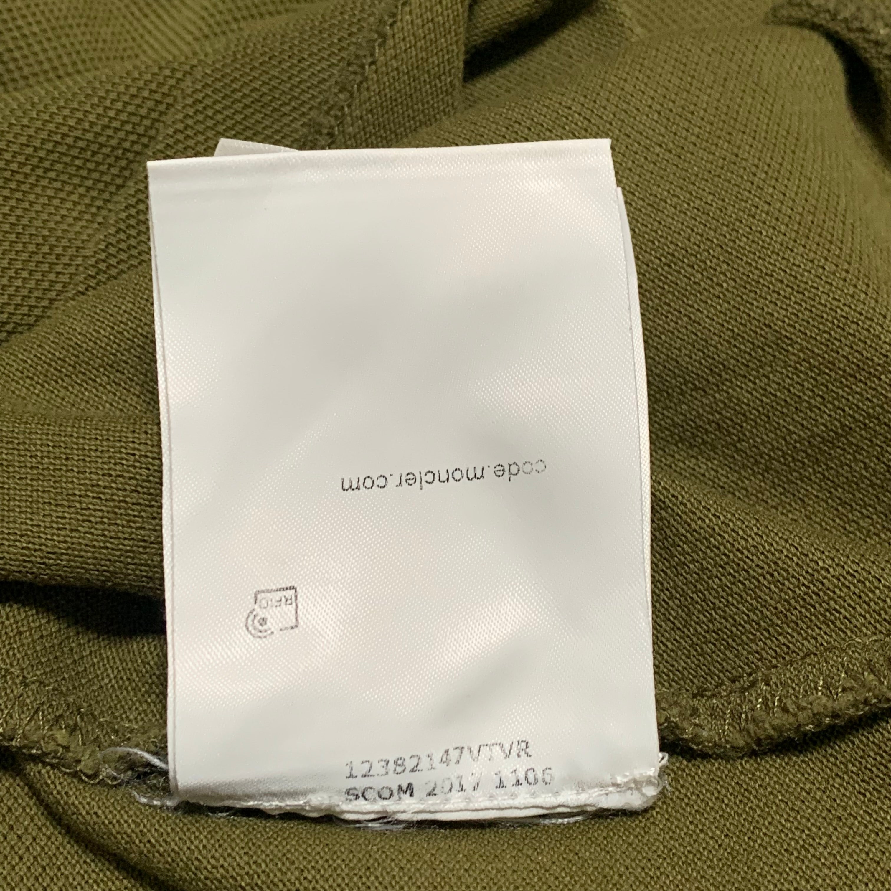 Moncler Small Polo Green Short Sleeve Polo Shirt Tee