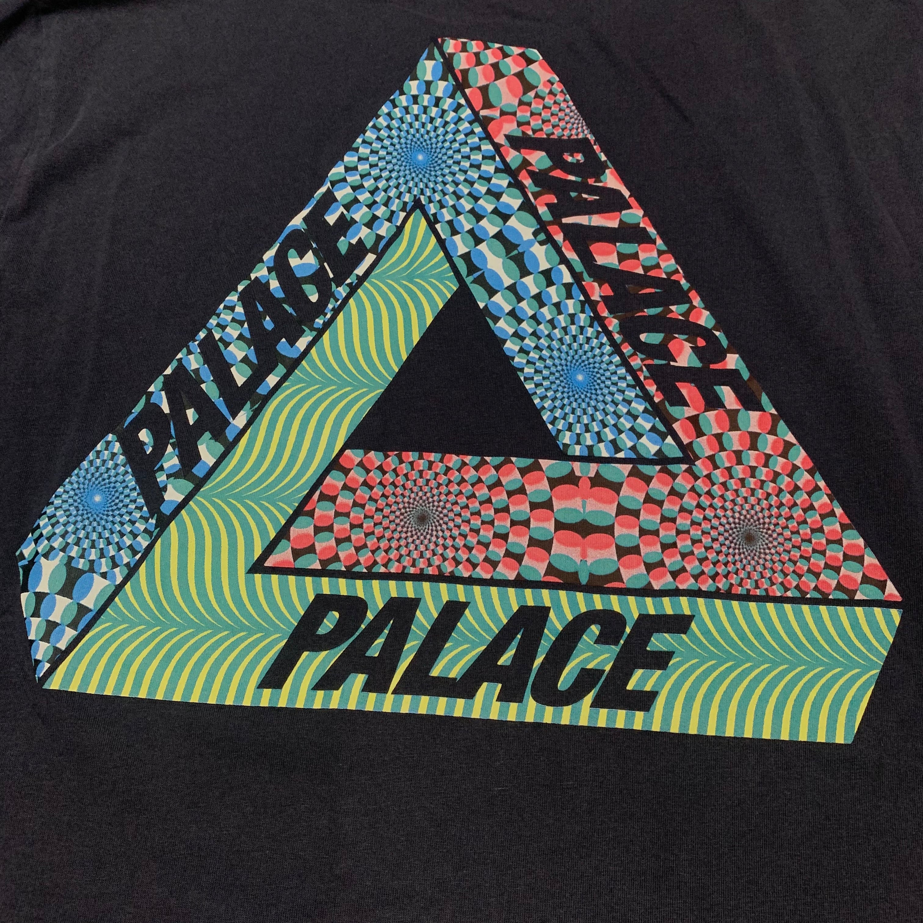 Palace Medium Tri-Eye Navy Blue Tee Ferg Triangle 2021