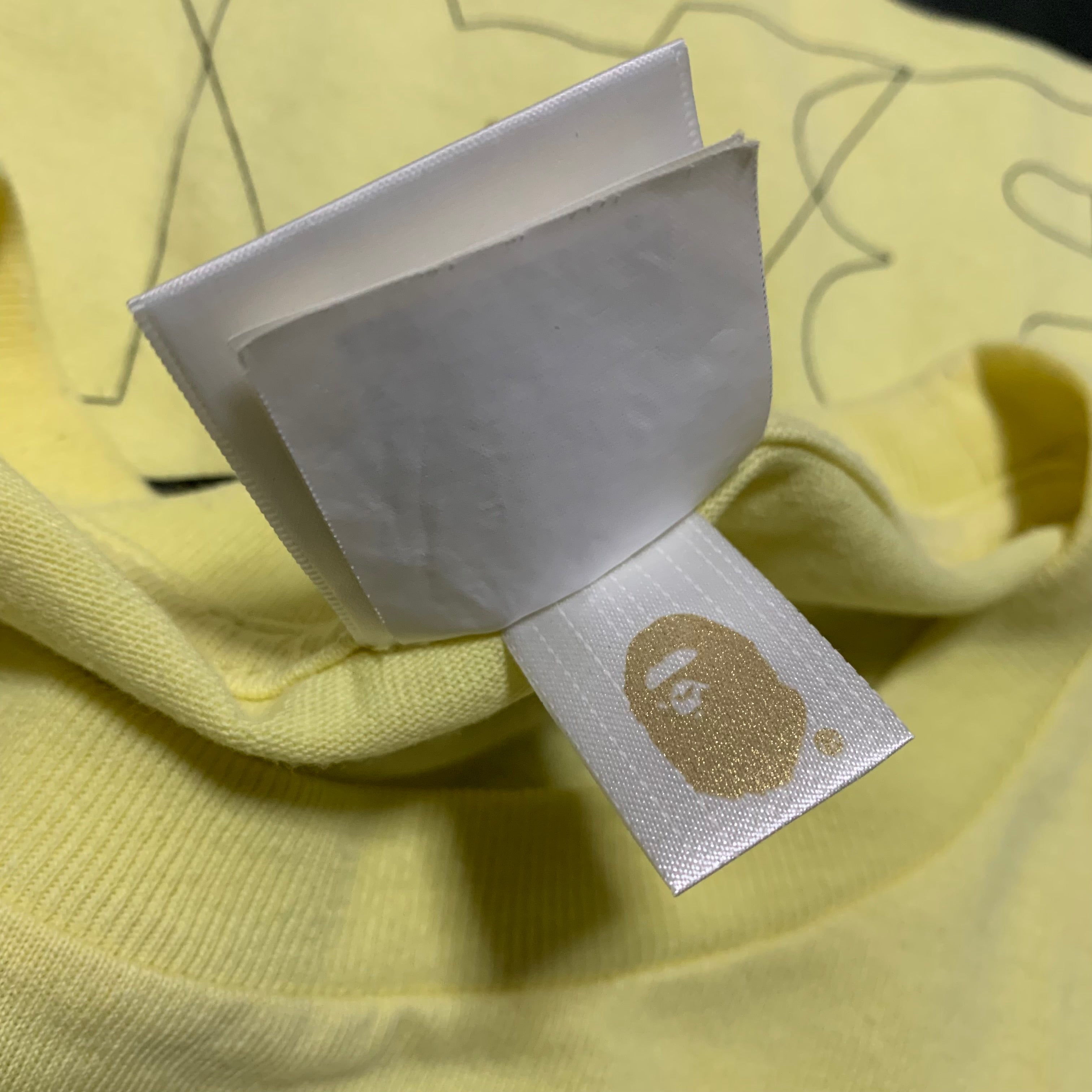 Bape Medium Yellow A Bathing Ape Tee