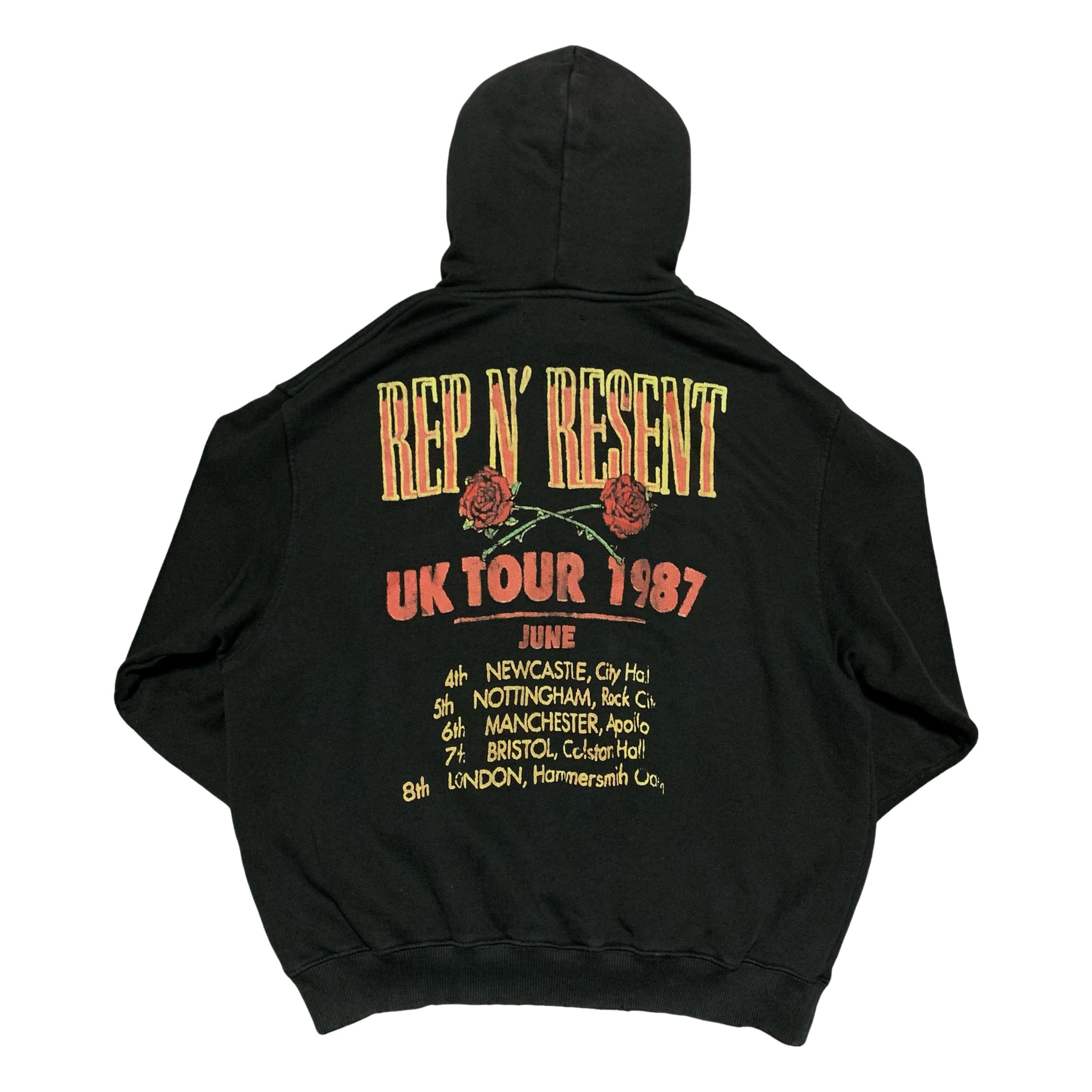 Represent XS Rep N Resent Vintage Black Hoodie