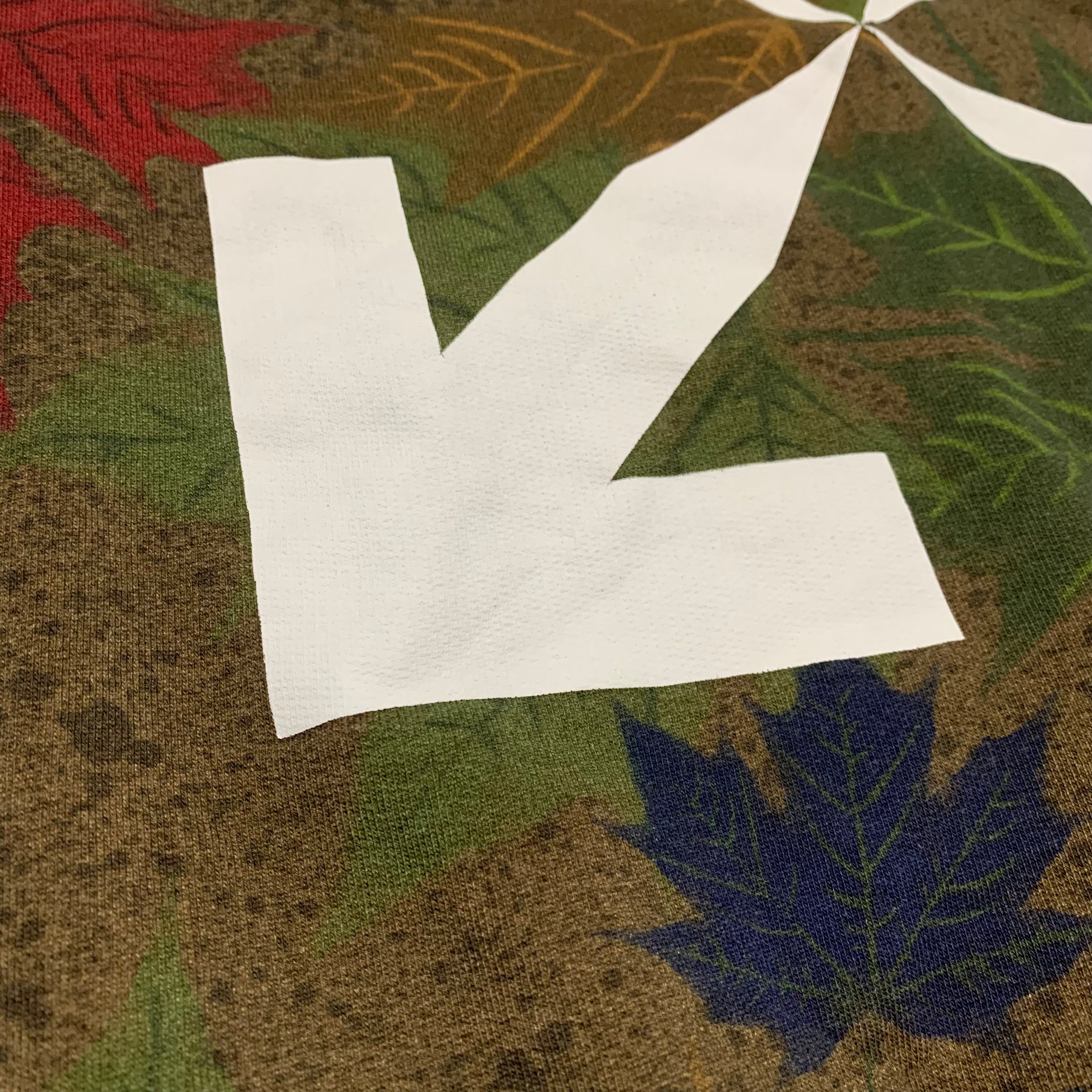 Off White Small Leaf Arrows Green Camo Hoodie Virgil Abloh