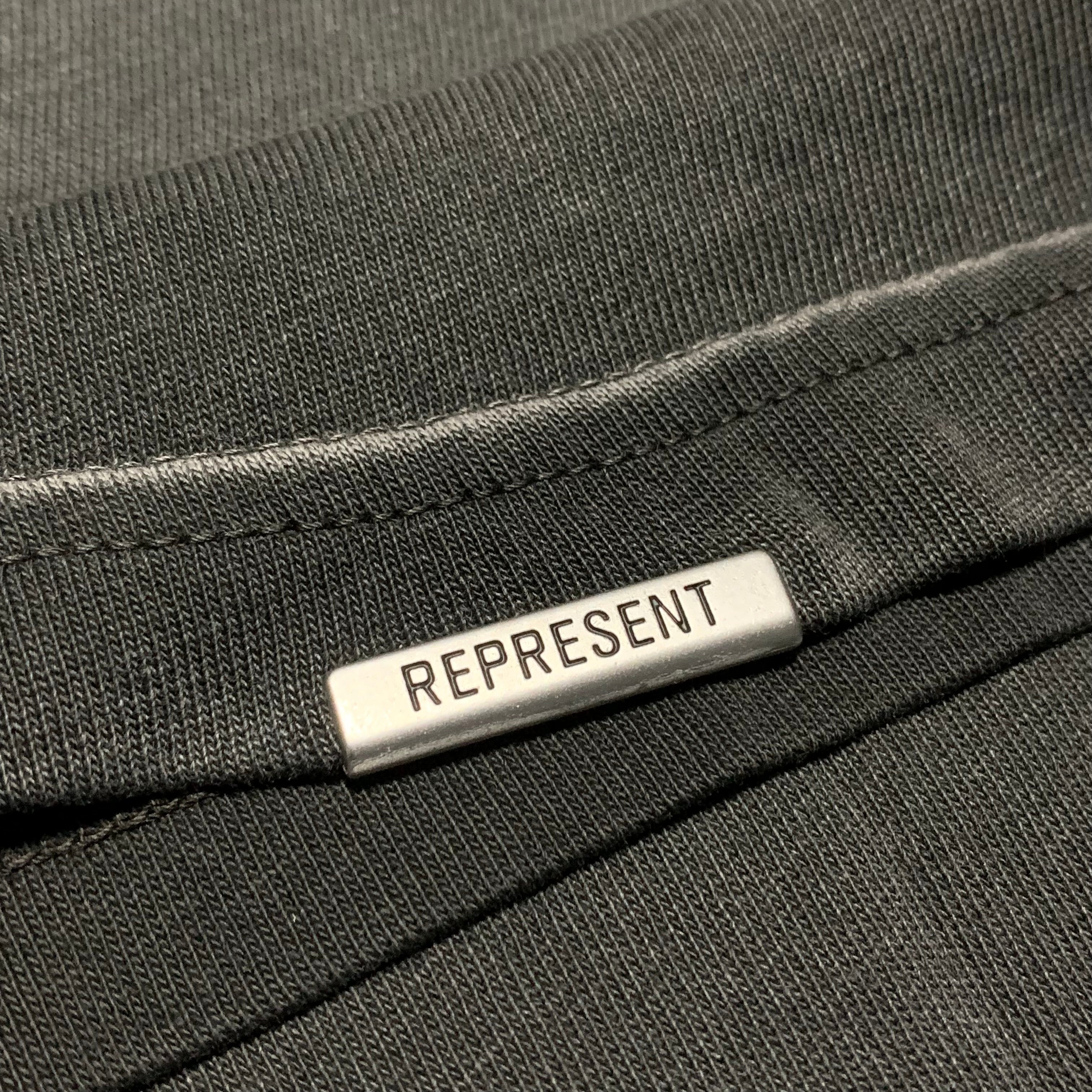 Represent x Oasis XS Owners Club Stained Black Tee