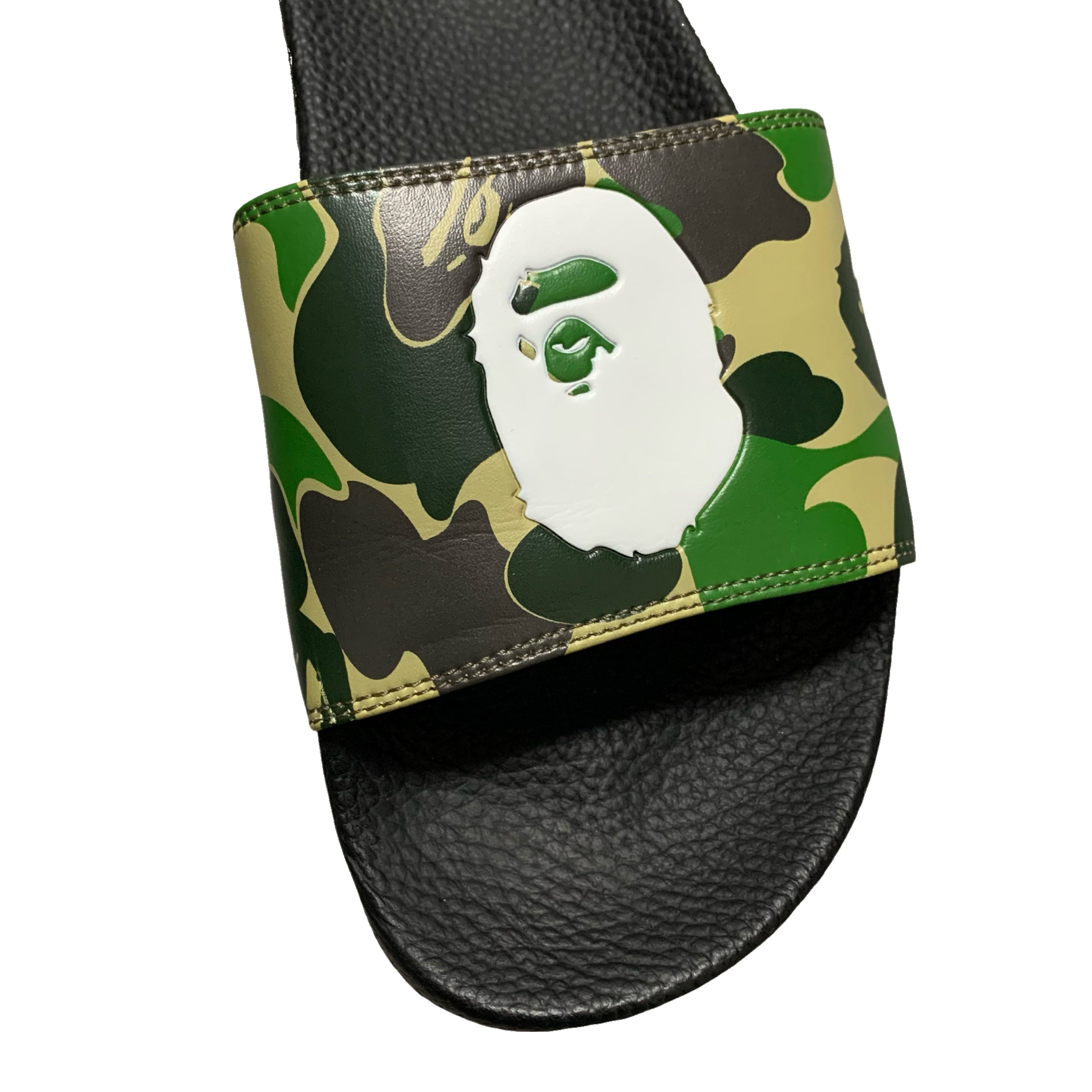 Bape Sliders ABC Camo A Bathing Ape Head UK 6.5