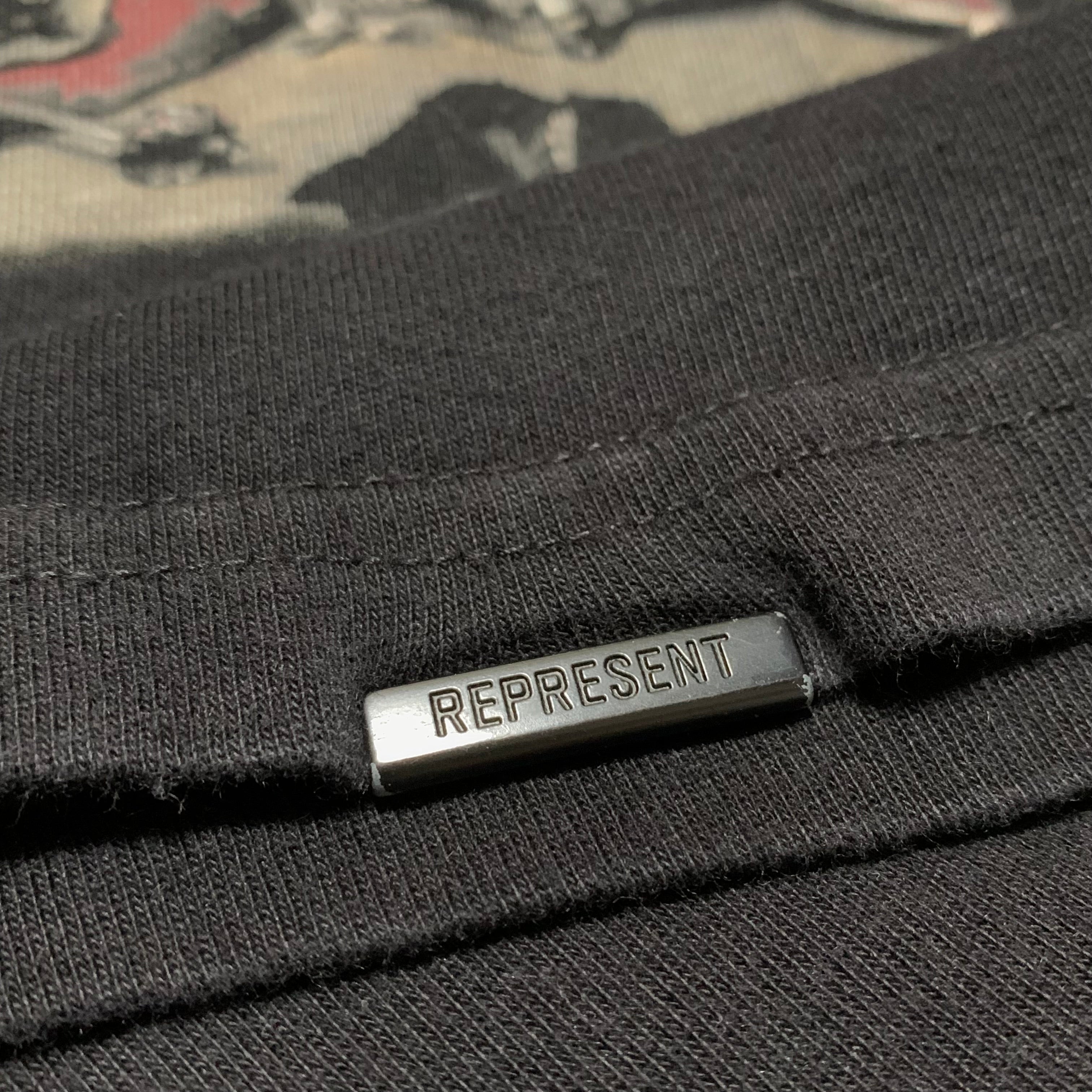 Represent Large British Archive Jet Black Tee