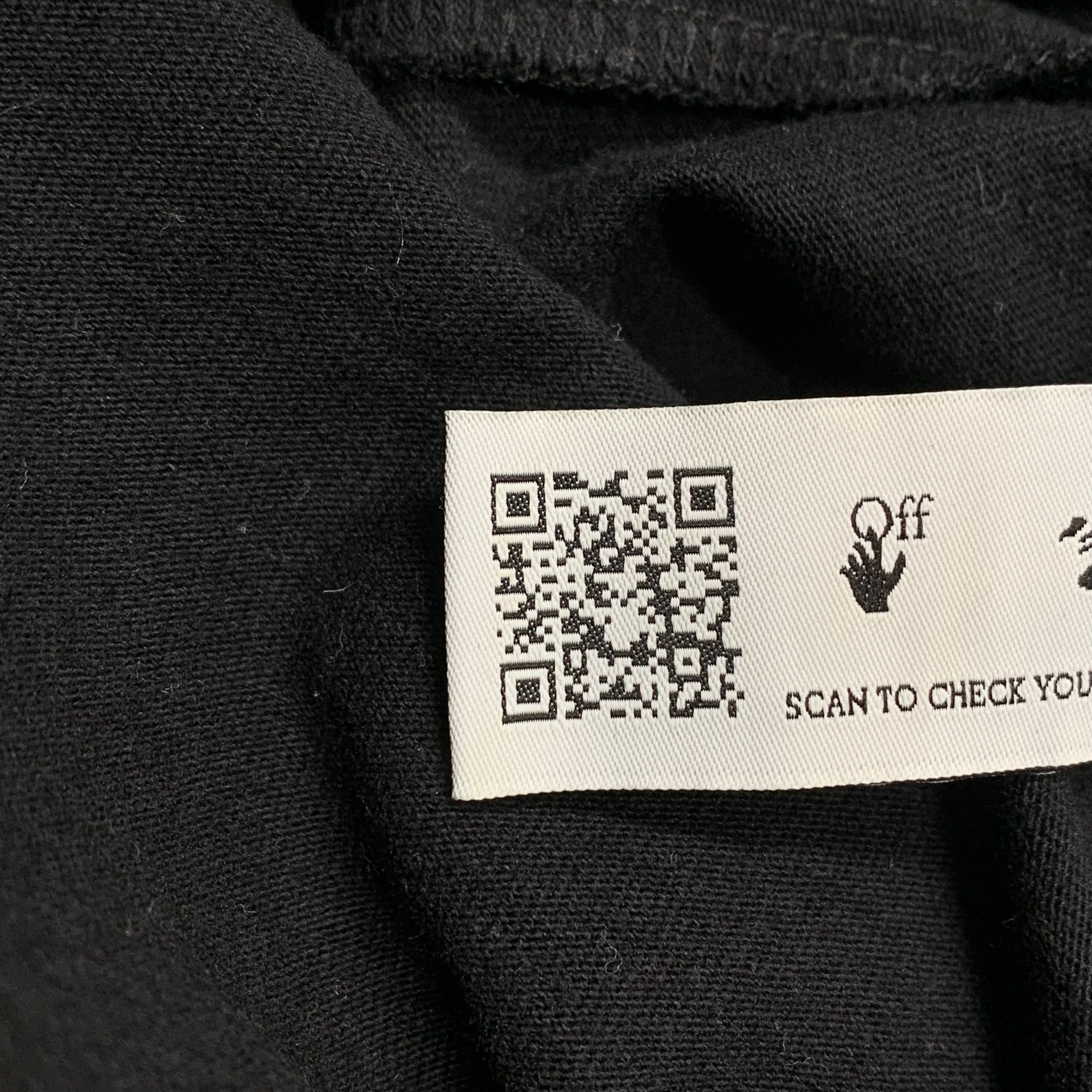 Off White Medium Tee Mona Lisa Arrows Black T-Shirt Virgil Abloh