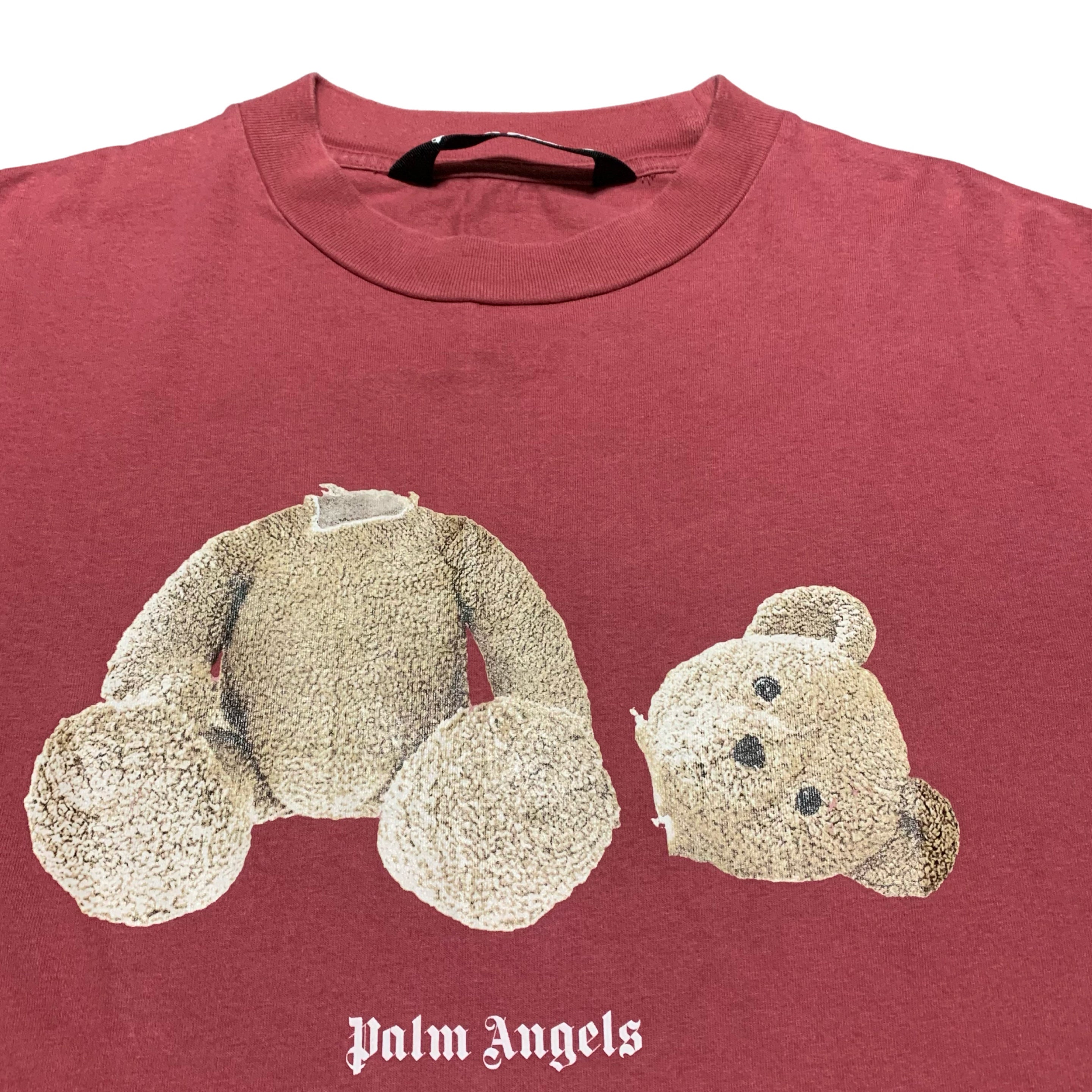 Palm Angels Medium Kill The Bear Burgundy Tee