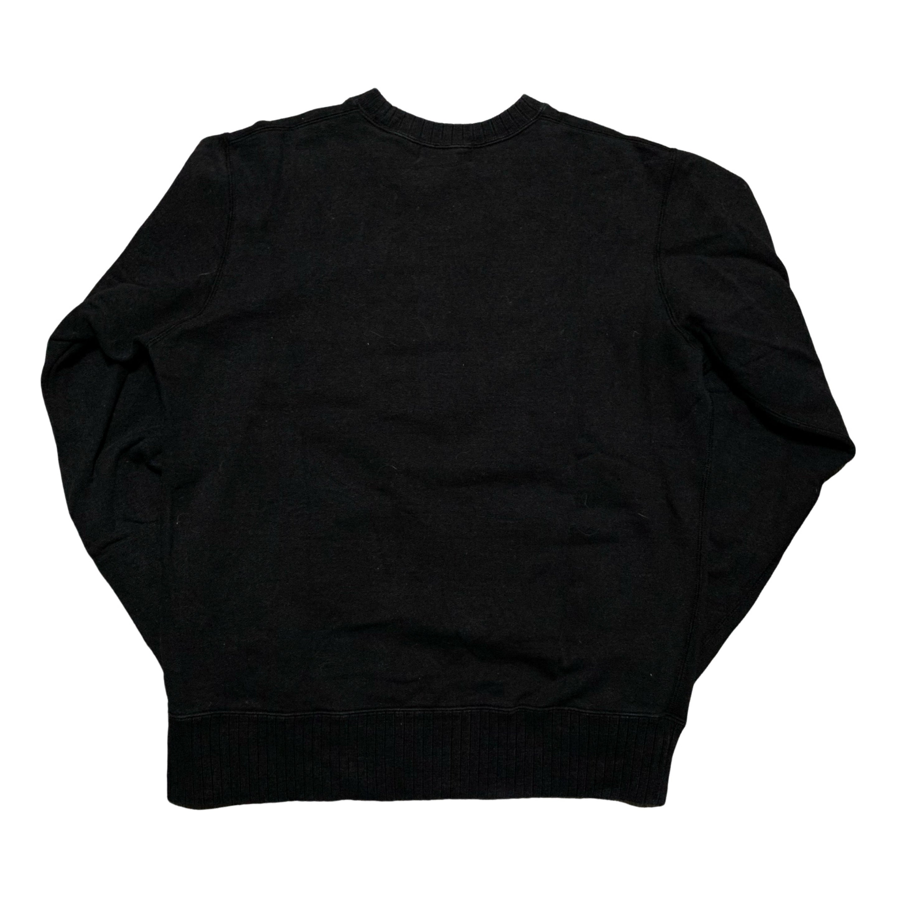 Bape Large College Black Crewneck Sweatshirt A Bathing Ape