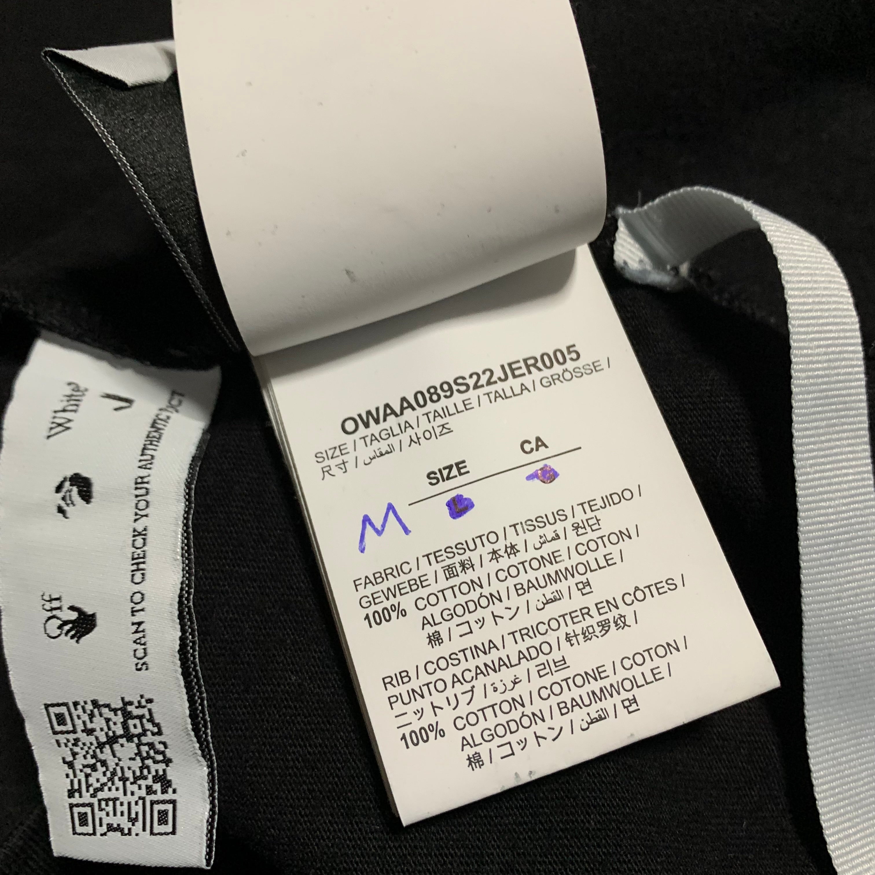 Off White Medium Flower Arrows Black Tee Virgil Abloh