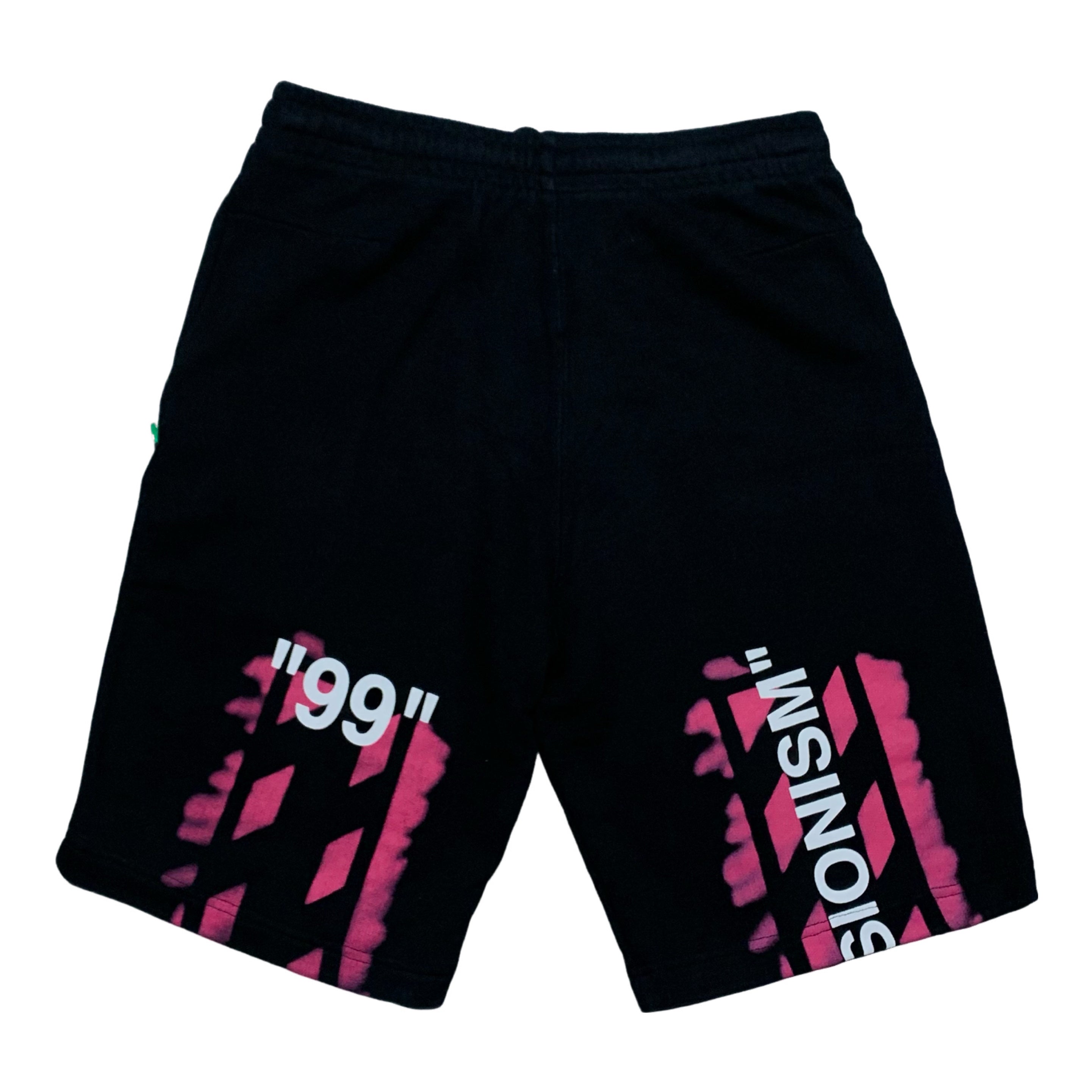 Off White Small Shorts Impressionism Black Sweatpants Bottoms Virgil Abloh