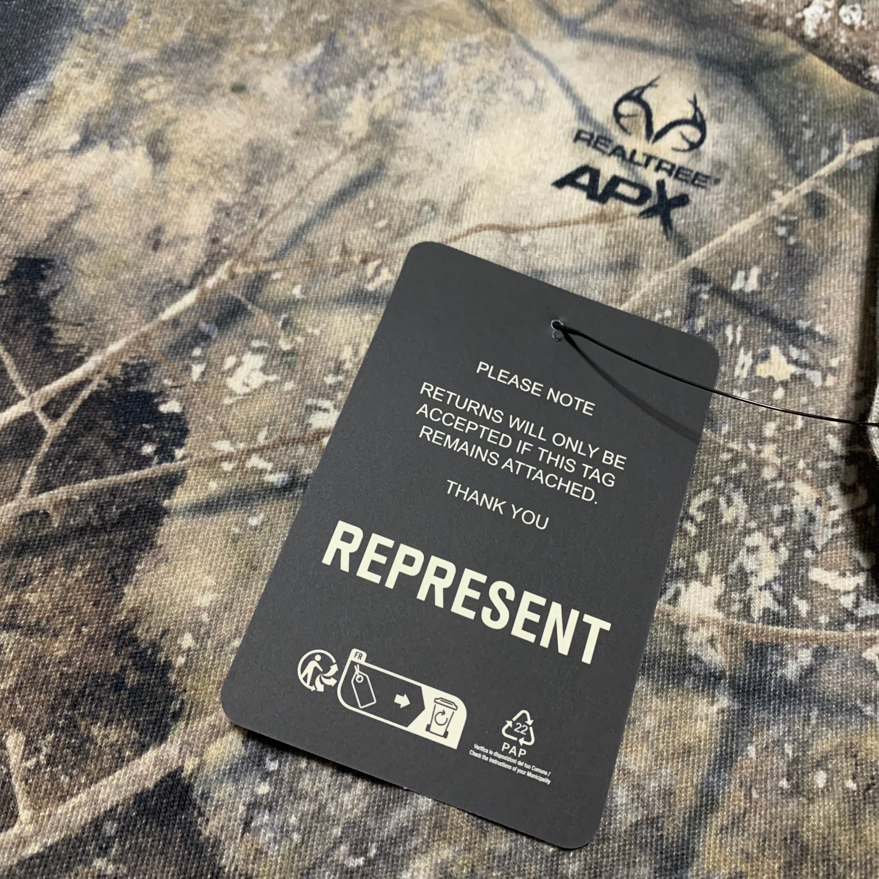 Represent XS Realtree Camo Camouflage Tee (RRP £100)